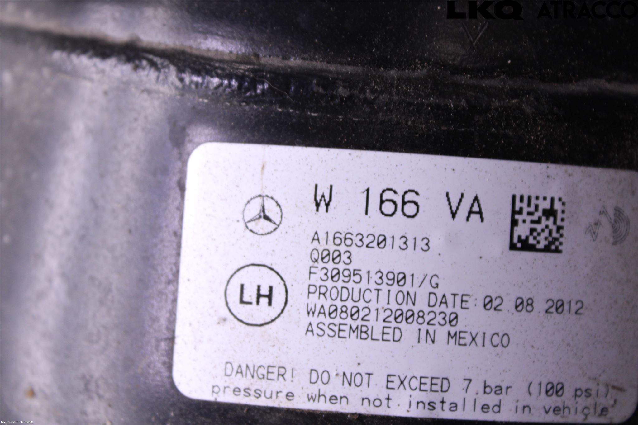 Mercedes-Benz MB ML/GLE-KLASS (W166) 12-18 Fjäderben Fram Vänster