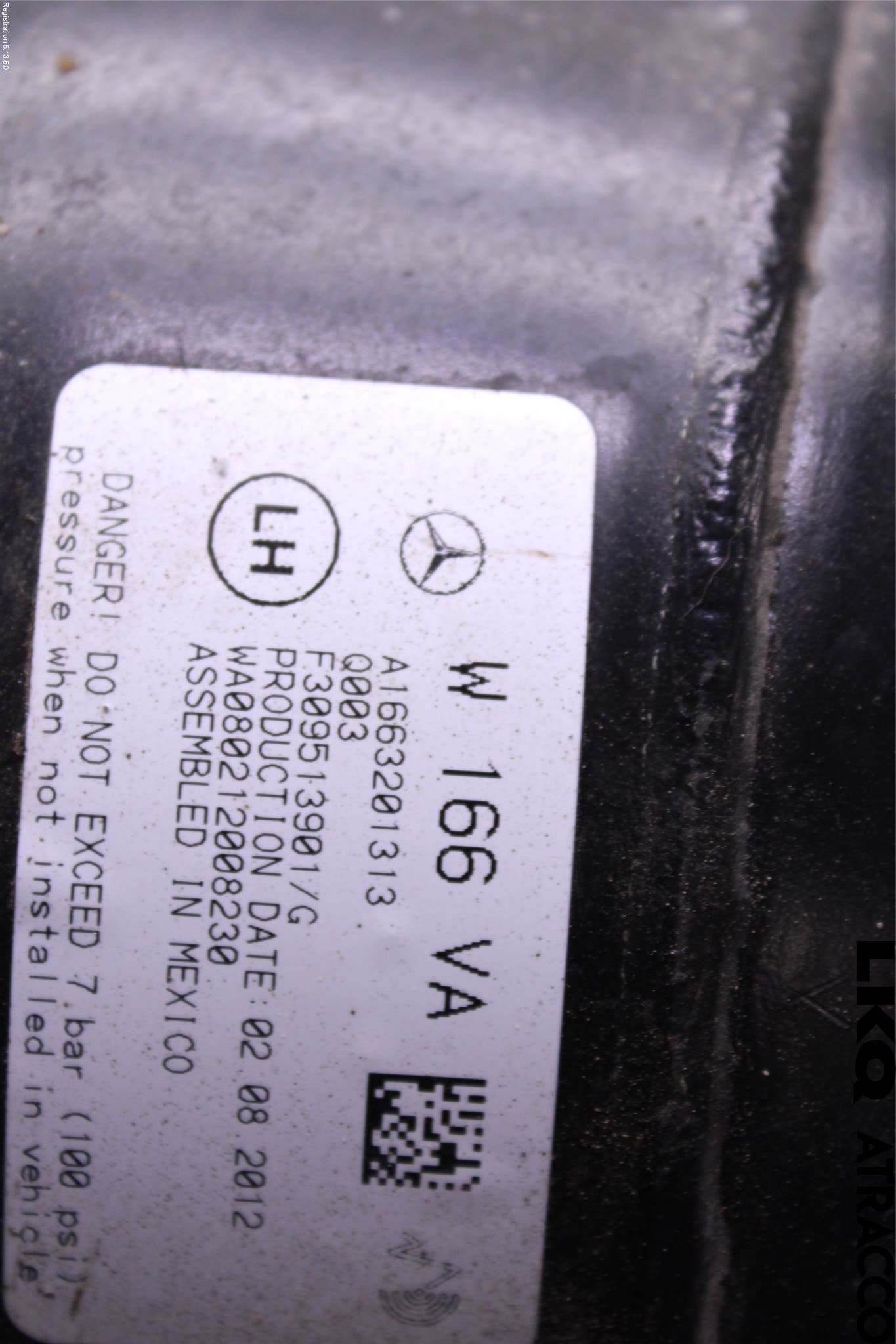 Mercedes-Benz MB ML/GLE-KLASS (W166) 12-18 Fjäderben Fram Vänster