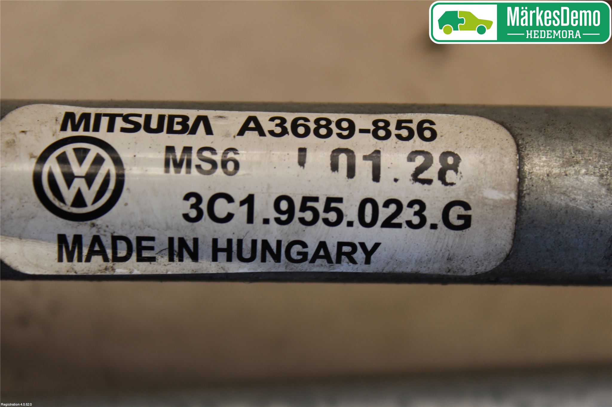 Volkswagen VW PASSAT 05-11 Torkarmekanism Vindruta