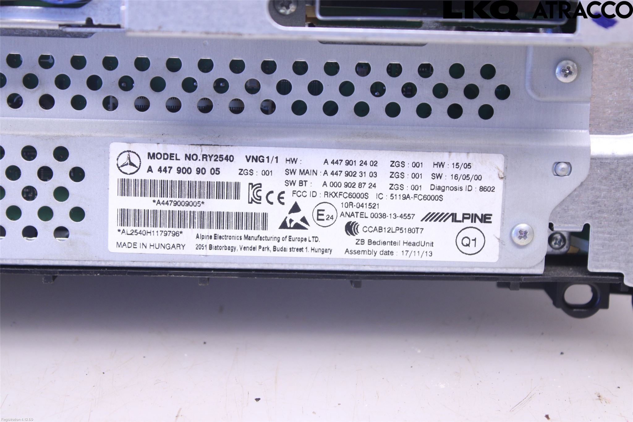 Mercedes-Benz MB VITO/V-KLASS (W640,W447,W448) 14- Cd Radio - Multimediapanel