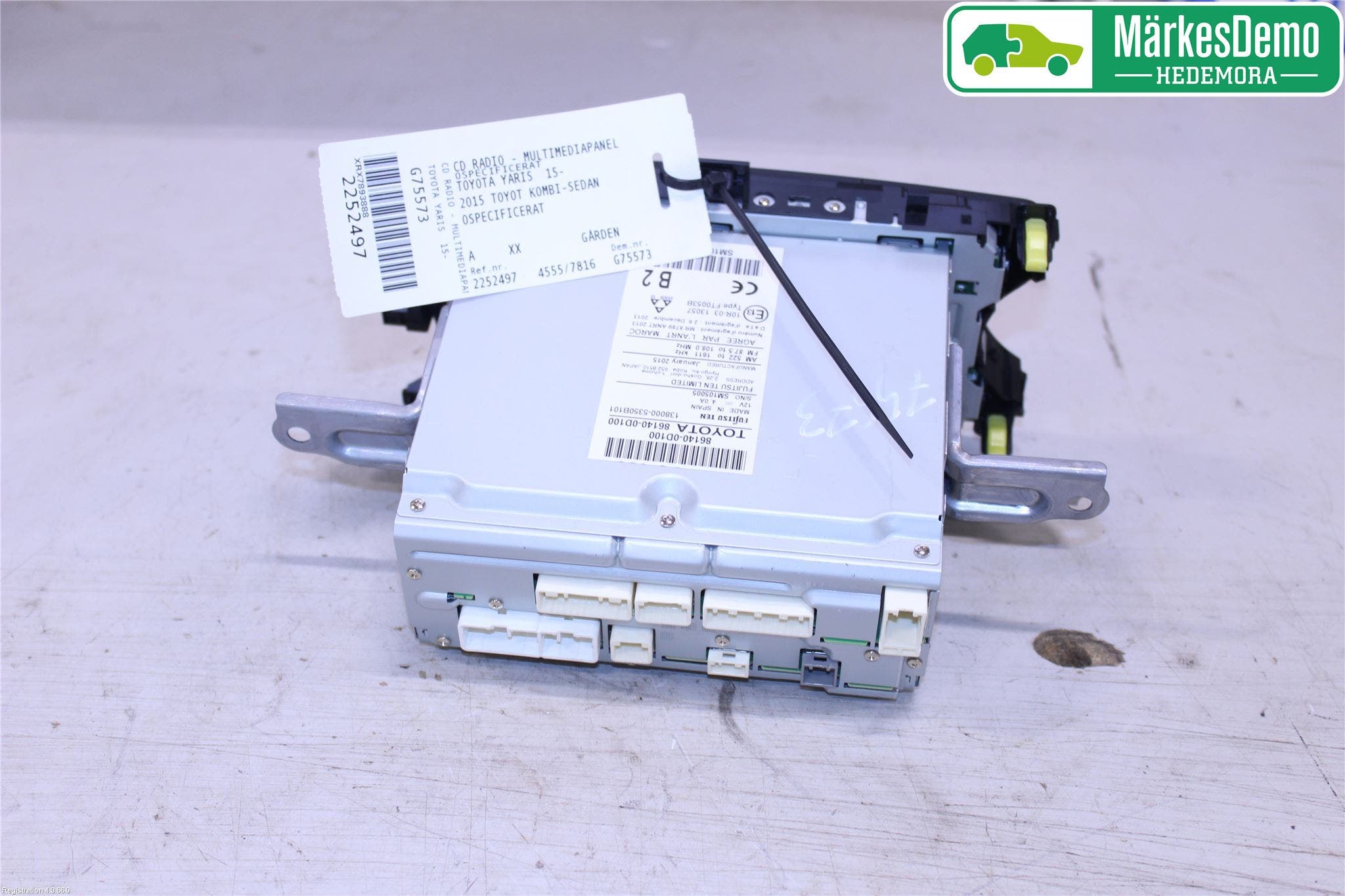 Toyota YARIS XP130 15-20 Cd Radio - Multimediapanel