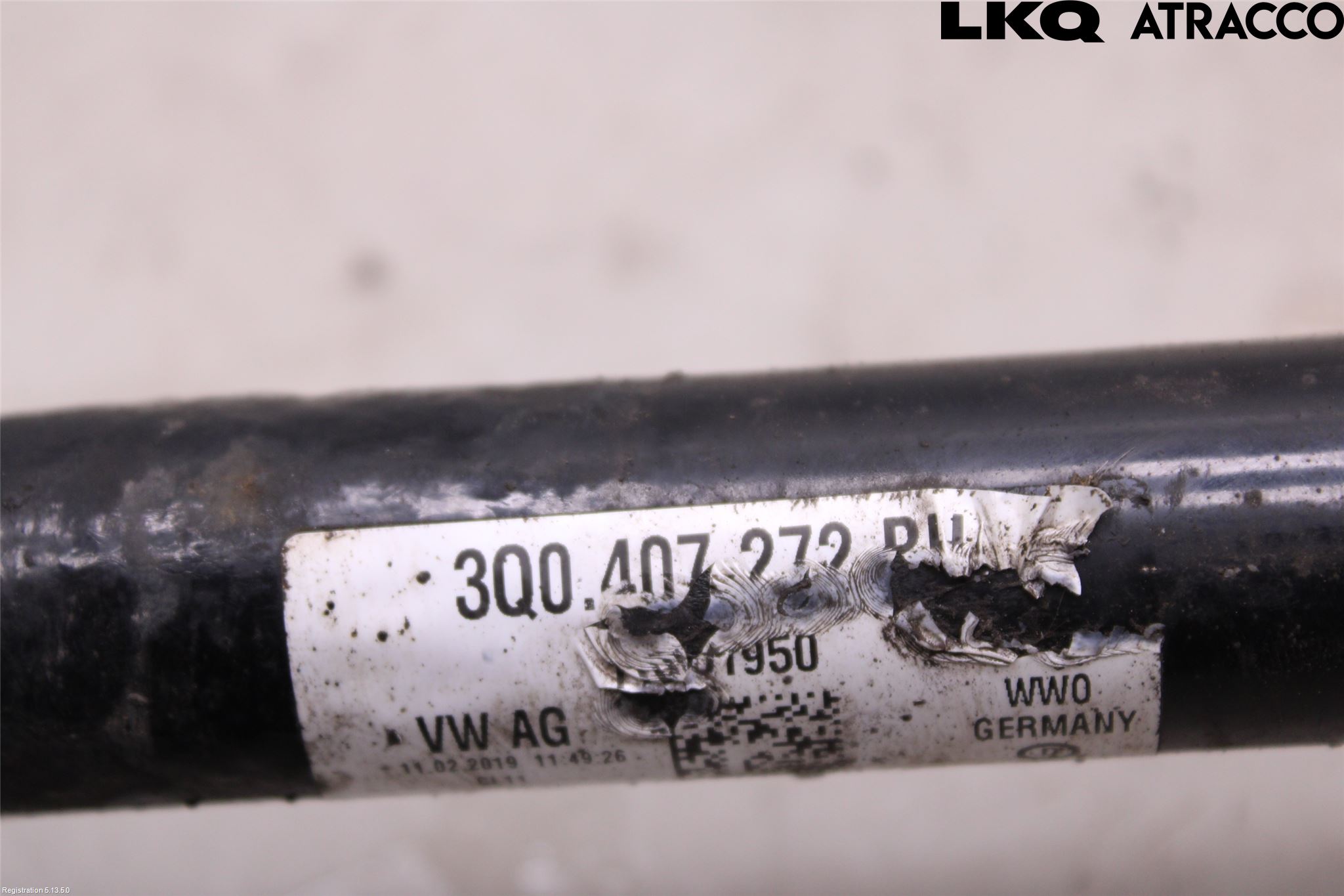 Volkswagen VW TIGUAN 16-24 Drivaxel Fram Höger