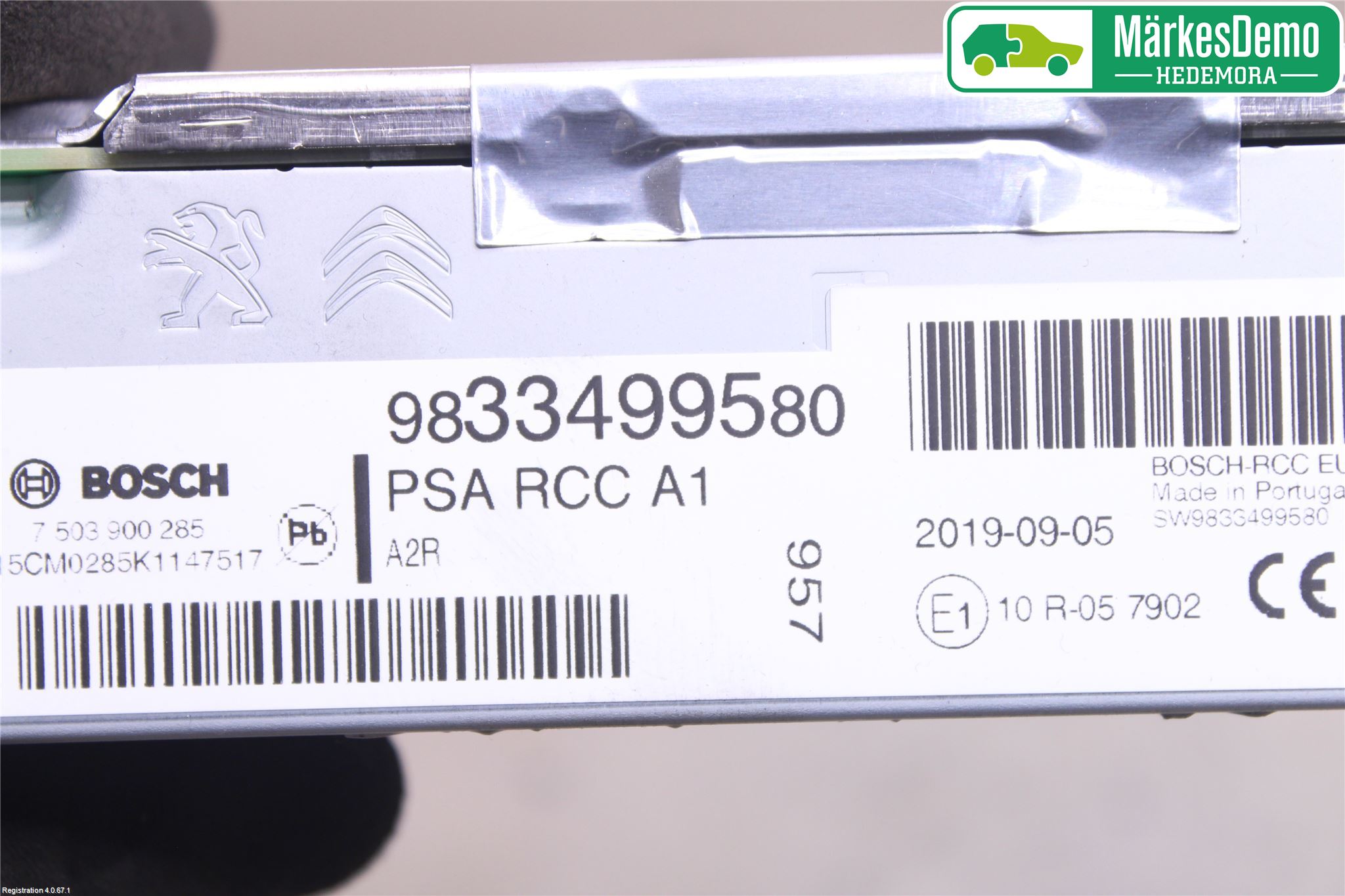 Peugeot EXPERT/E-EXPERT 17- Cd Radio - Multimediapanel