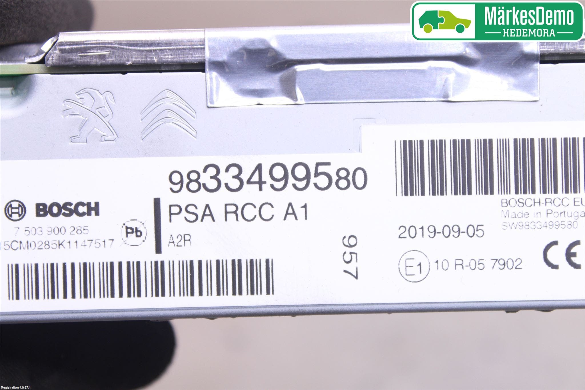 Peugeot EXPERT/E-EXPERT 17- Cd Radio - Multimediapanel