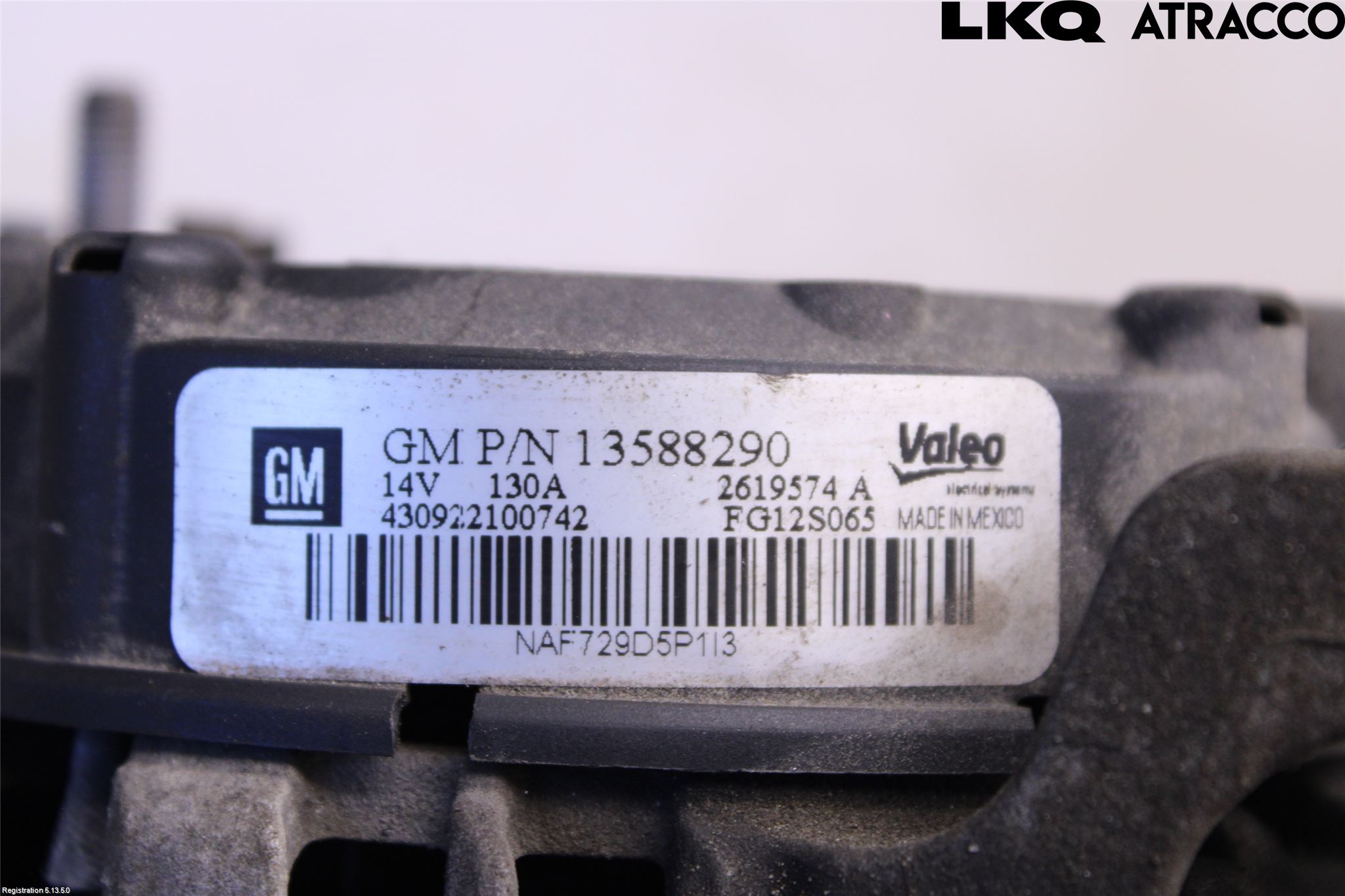 Opel ASTRA J 10-15 Generator