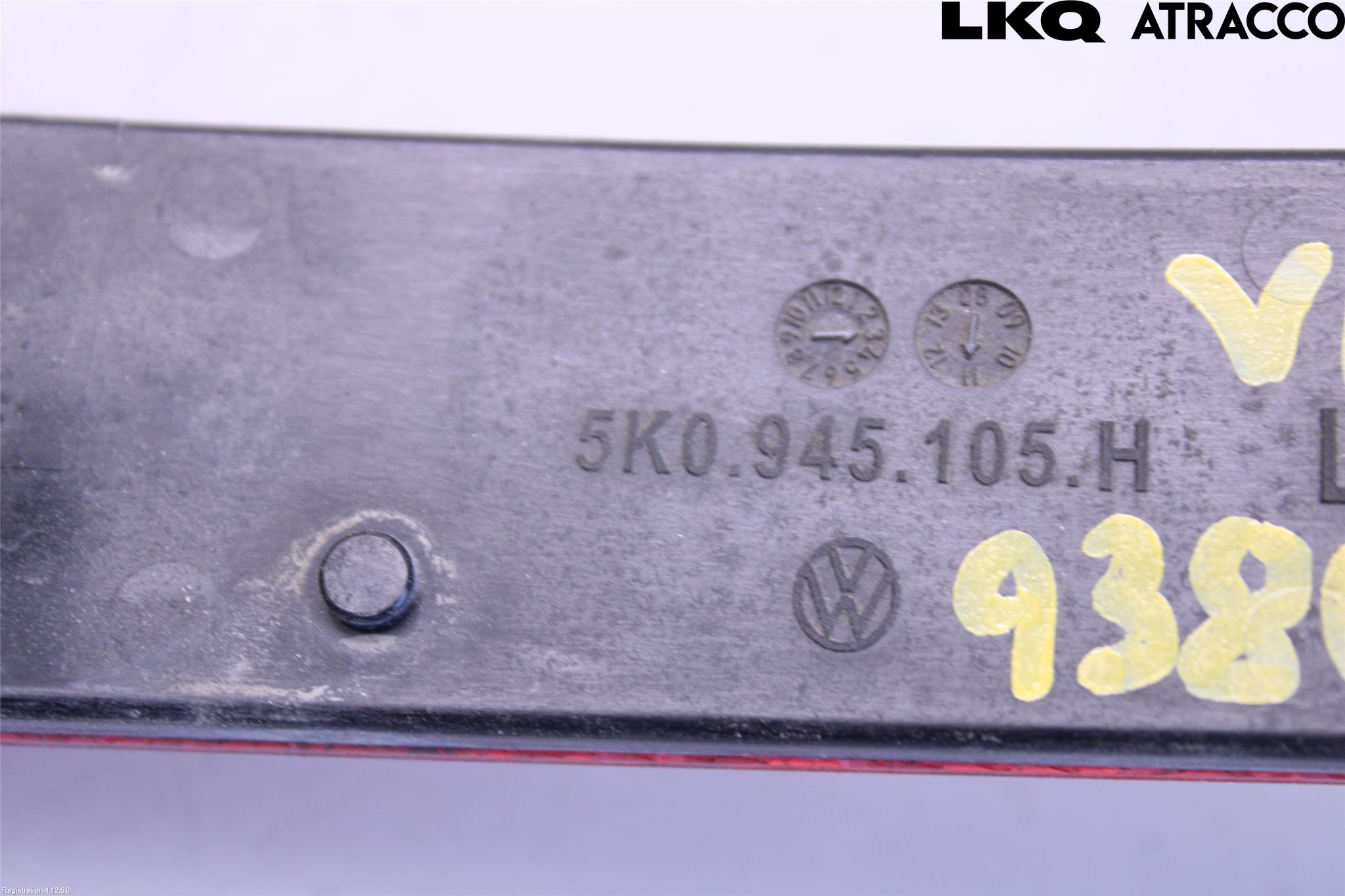 Volkswagen VW GOLF VI 09-13 Dimljus/Reflex Bak