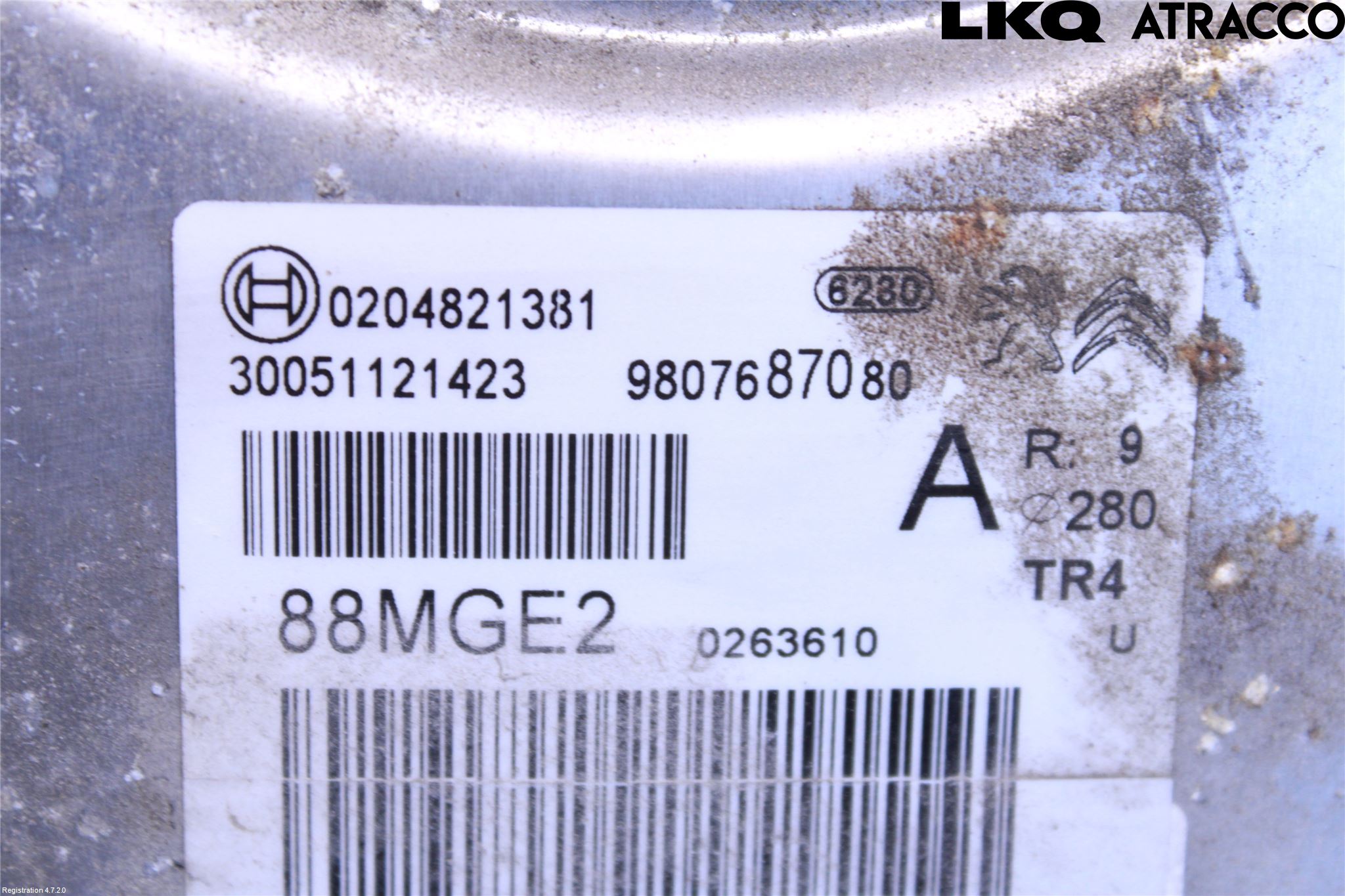 Opel GRANDLAND X 18- Bromsservo