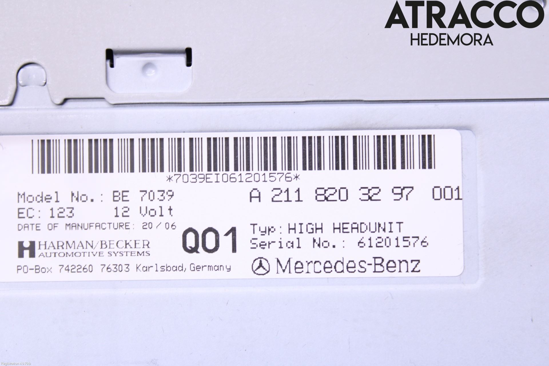 Mercedes-Benz MB CLS (C219) 03-11 Cd Radio - Multimediapanel