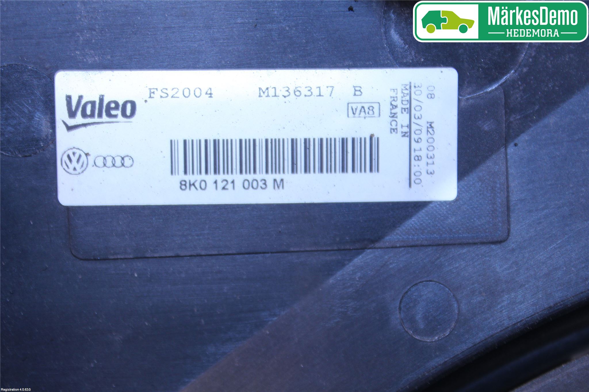 Audi A4/S4 08-11 Kylfläkt El