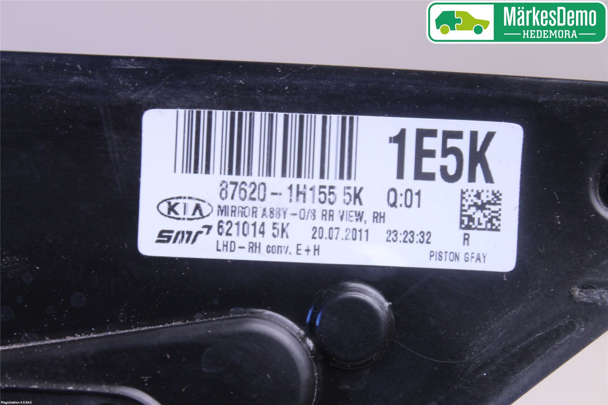 Kia CEED 06-12 Spegel Yttre El Hö