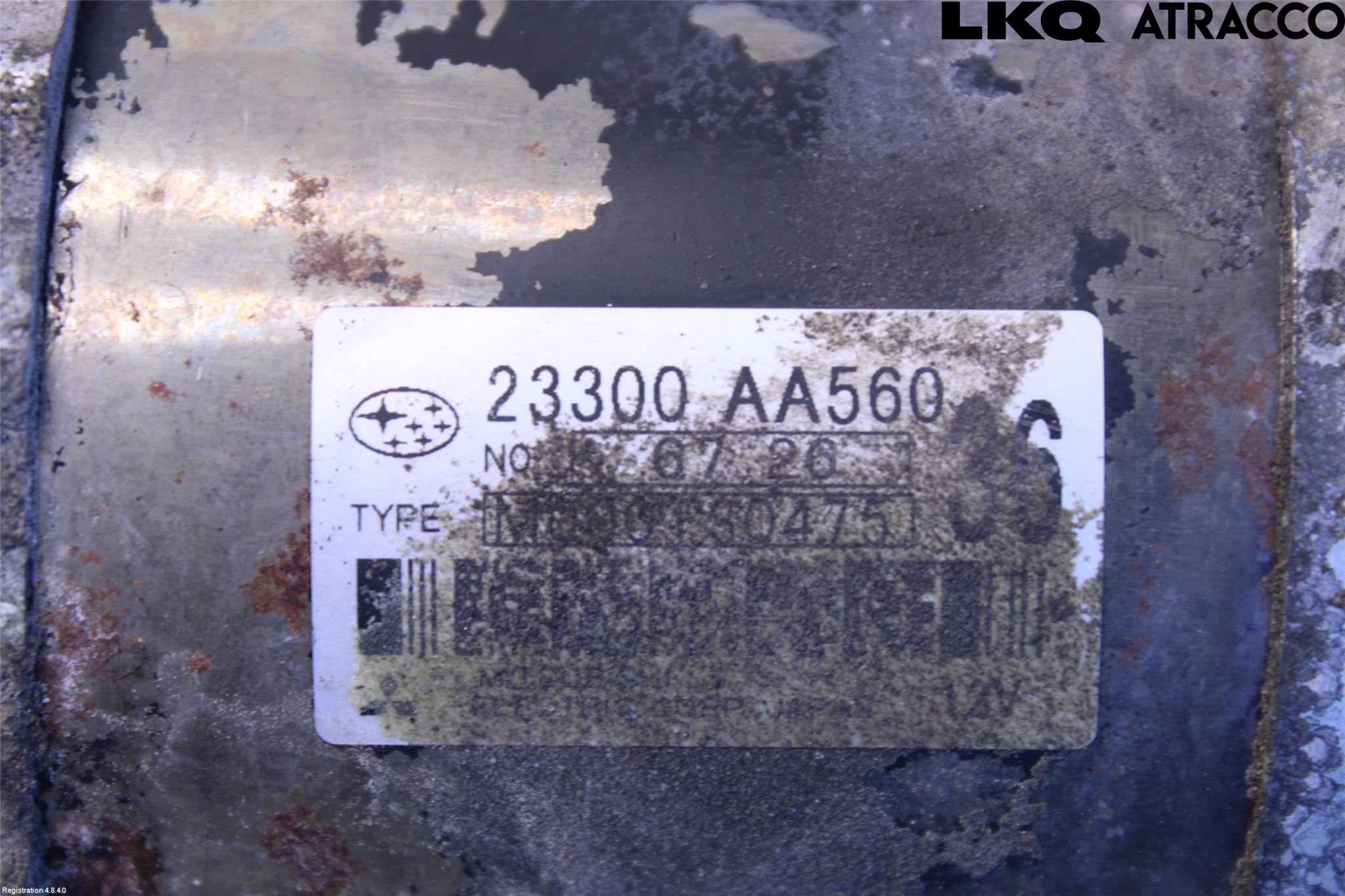 Subaru LEGACY    07-09 Startmotor