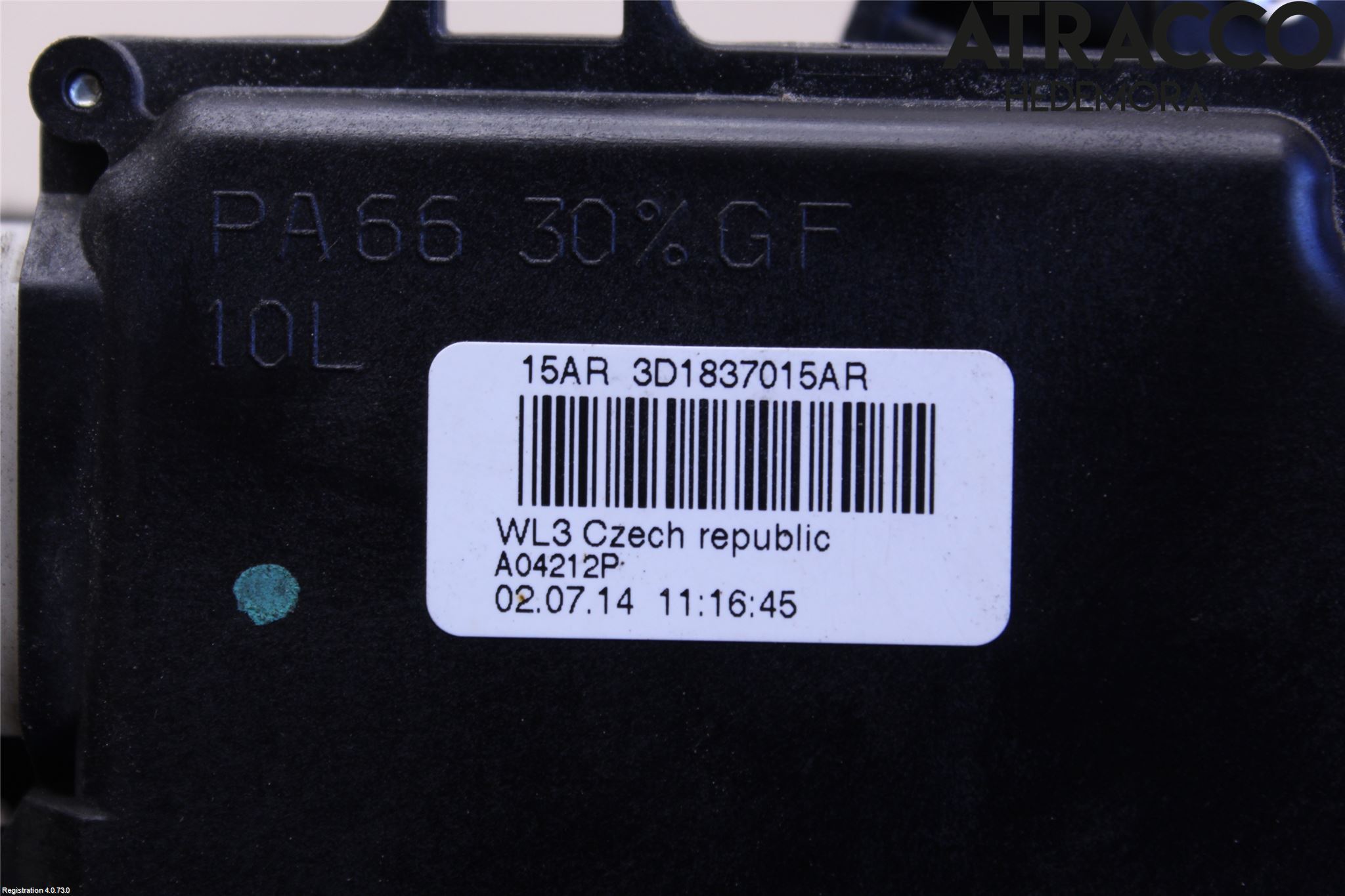 Volkswagen VW CADDY 11-15 Låskista-Dörrlås