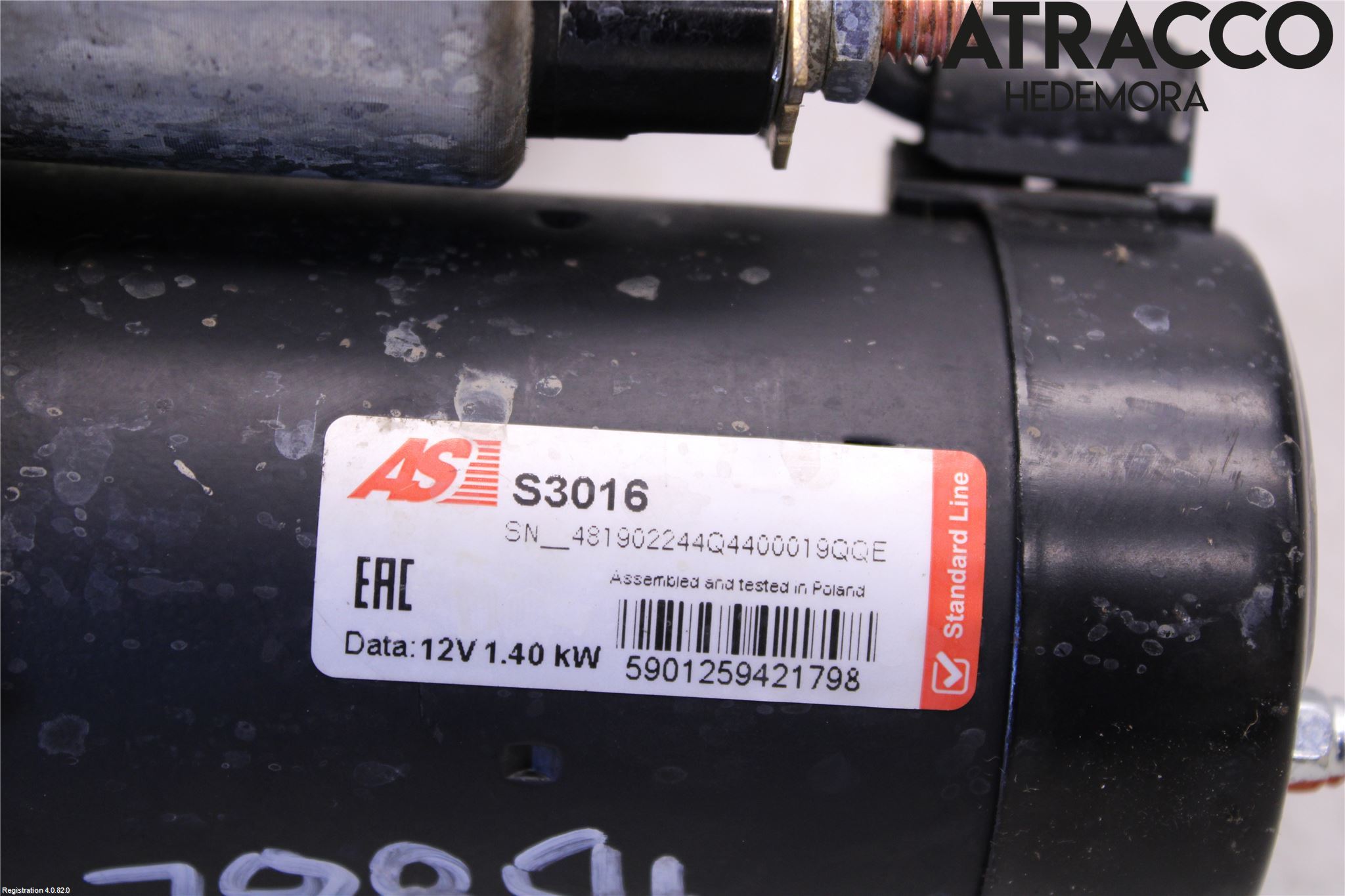 Peugeot BIPPER Startmotor Diesel