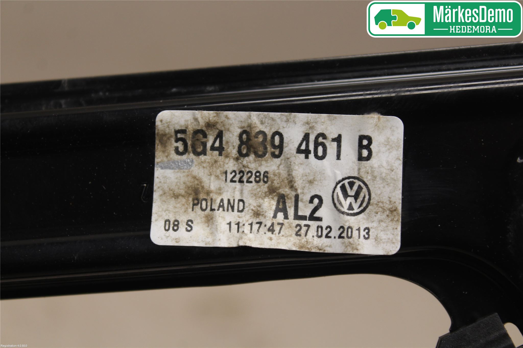 Volkswagen VW GOLF / E-GOLF VII 13-20 Fönsterhiss El Kompl