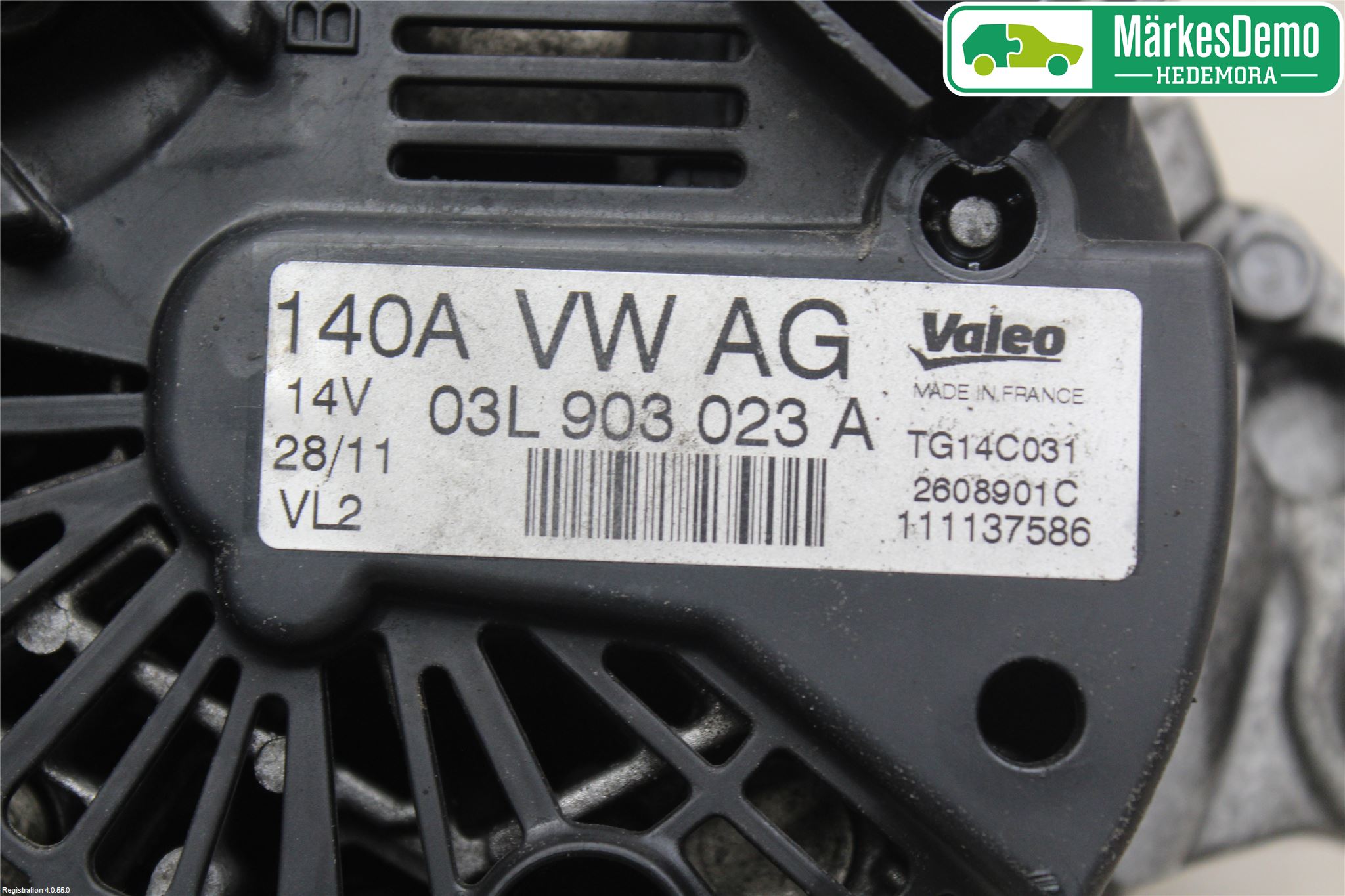 Volkswagen VW GOLF VI 09-13 Generator