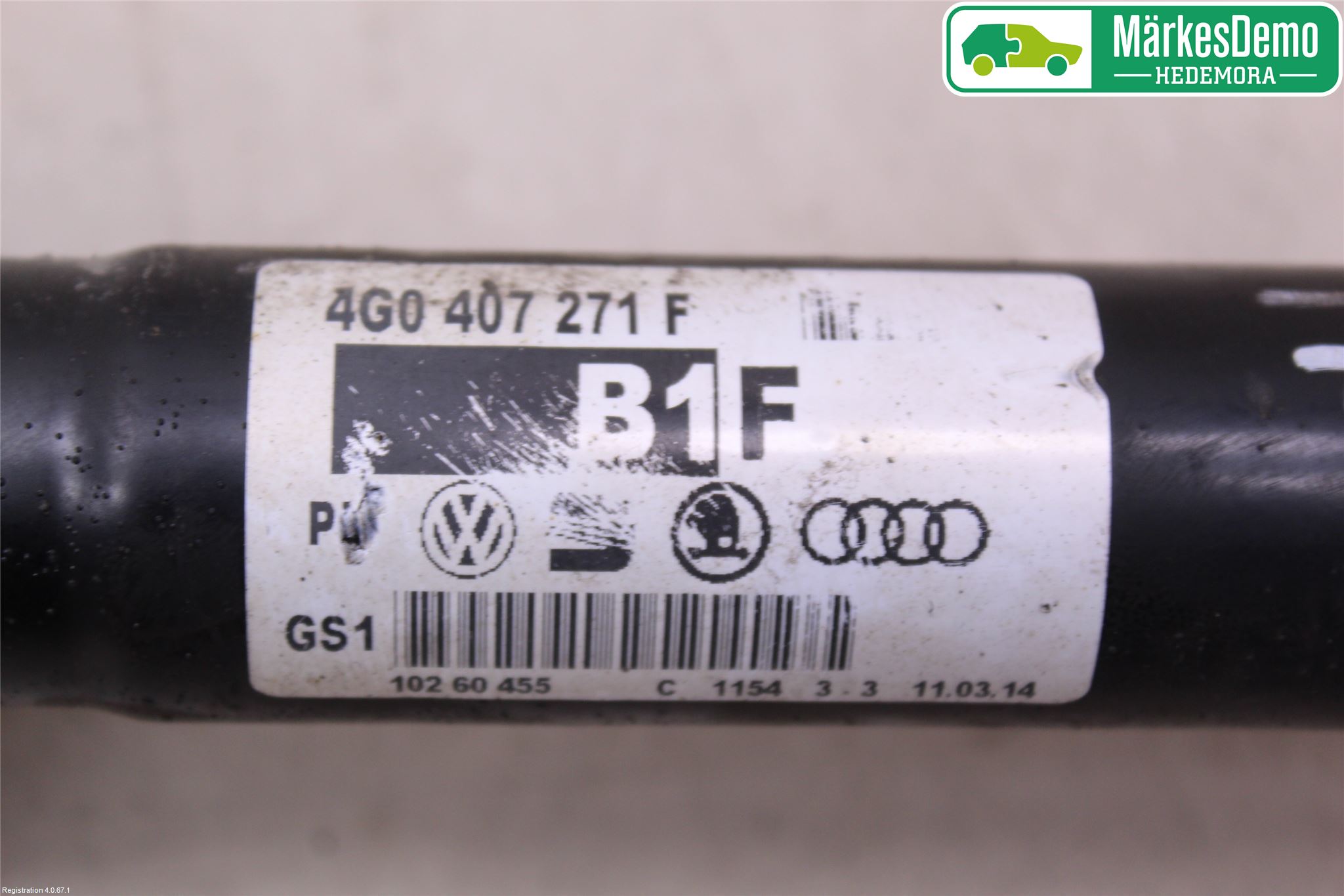 Audi A6/S6 4G 11-18 Drivaxel Fram Vänster