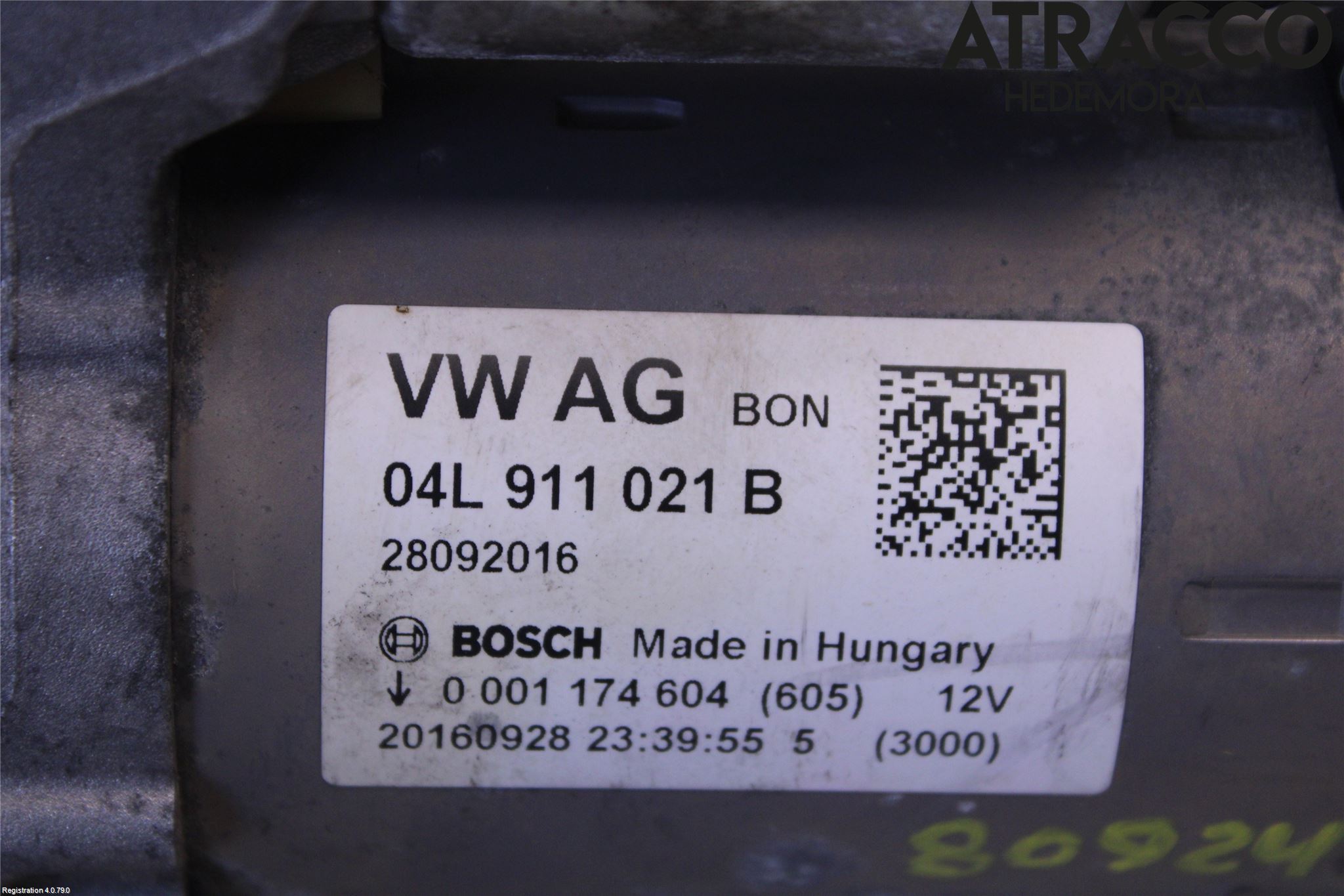 Audi A4/S4 B9 16-19 Startmotor Diesel