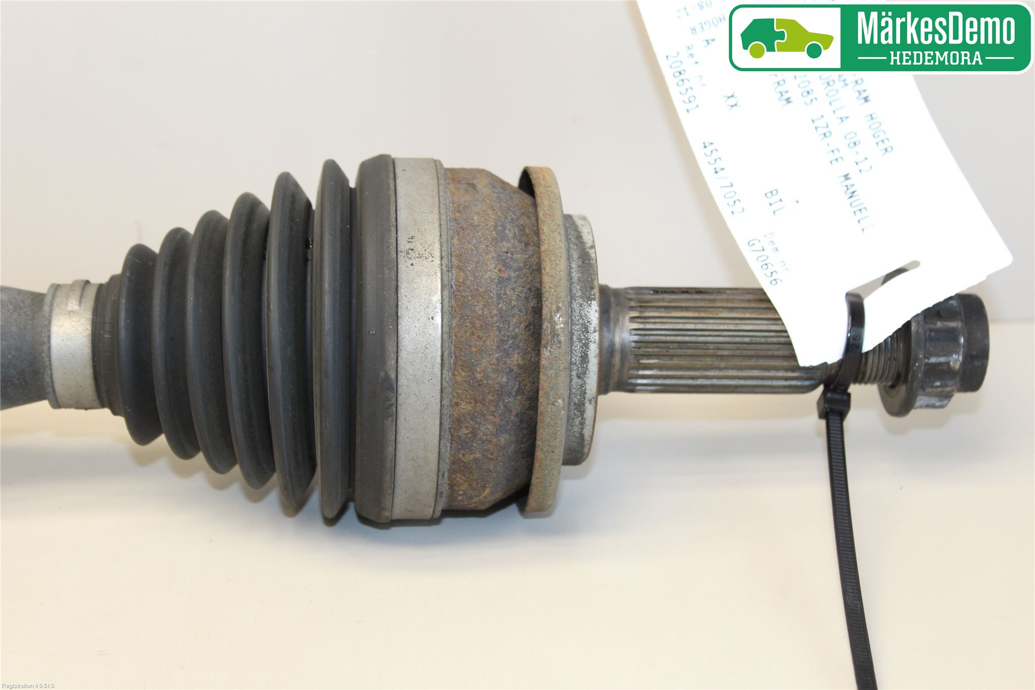 Toyota COROLLA 08-12 Drivaxel Fram Höger