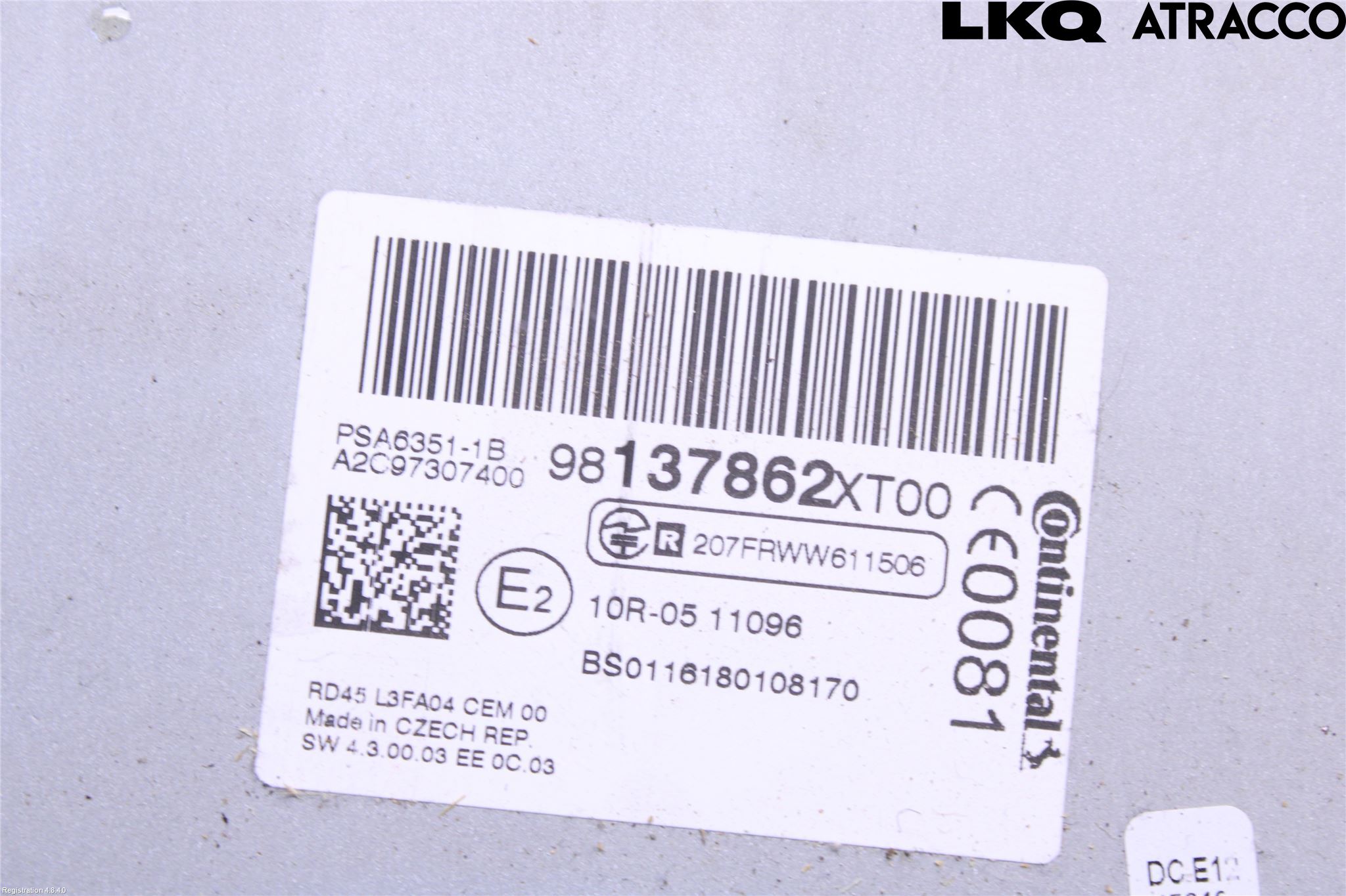 Citroen JUMPY 07-16 Cd Radio - Multimediapanel