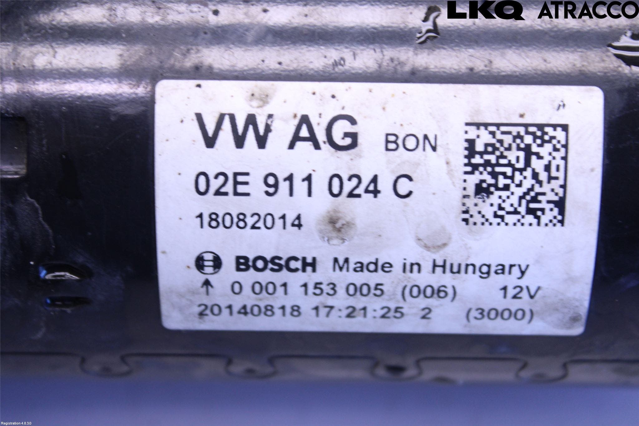 Volkswagen VW PASSAT 15-19 Startmotor Diesel