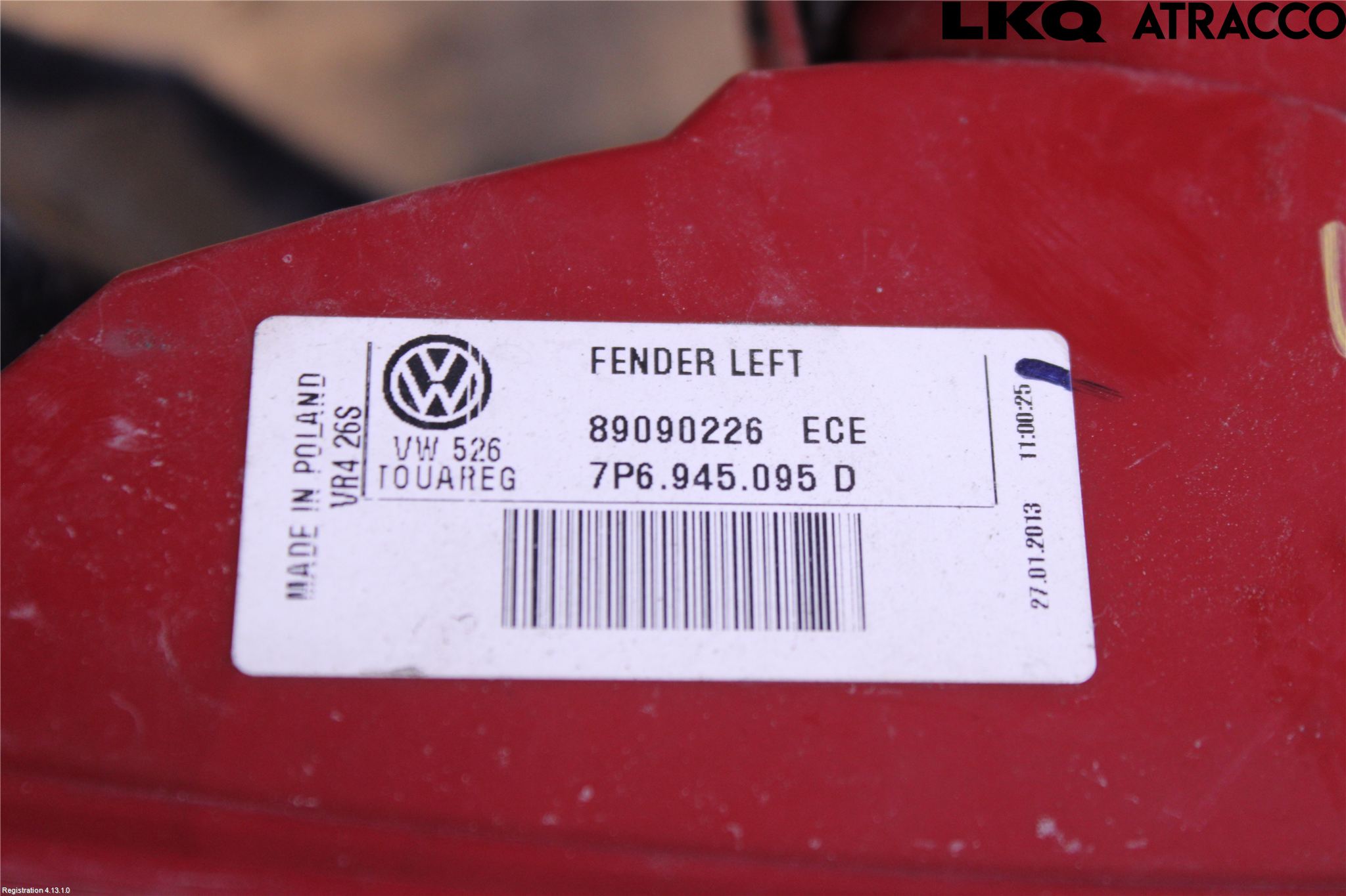 Volkswagen VW TOUAREG 7P 11-18 Bakljus Vänster