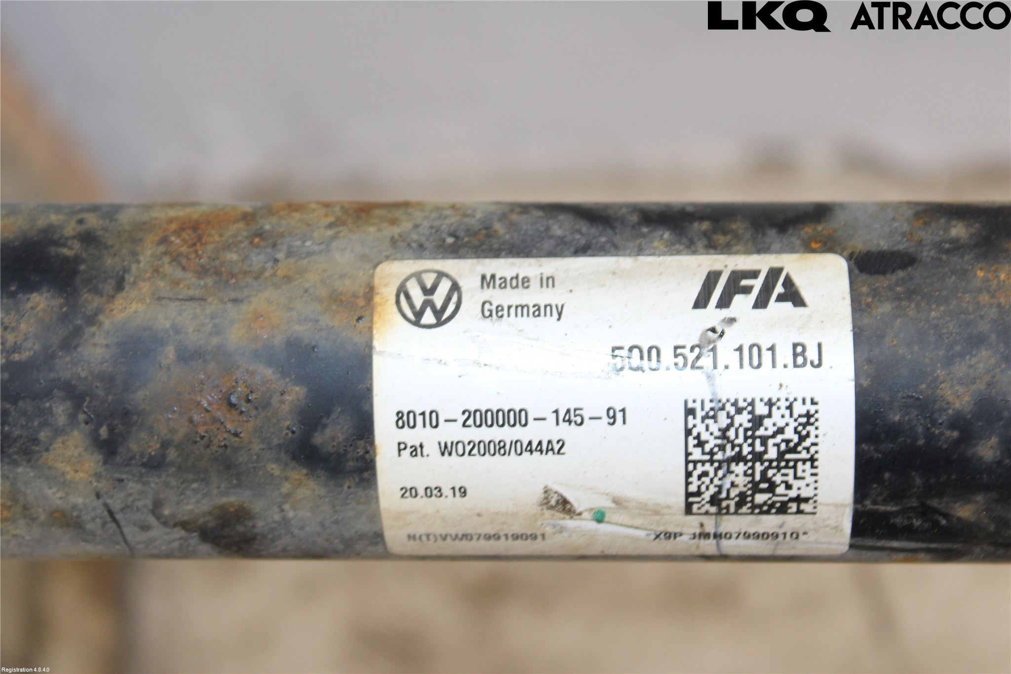 Volkswagen VW GOLF / E-GOLF VII 13-20 Mellanaxel Komp