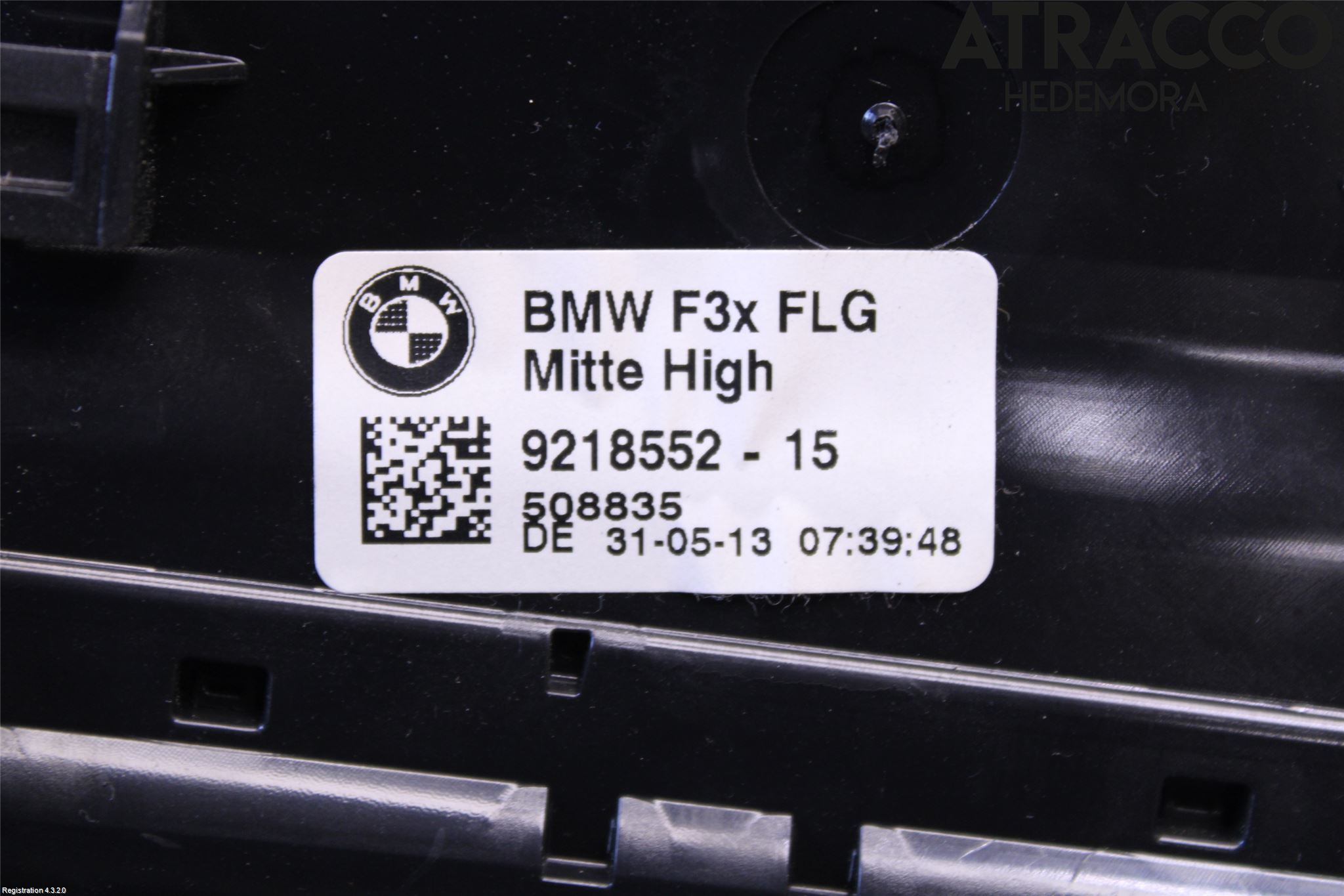 BMW 3 F30/F31/F80 12-19 Defrosterkanal-Munstycke