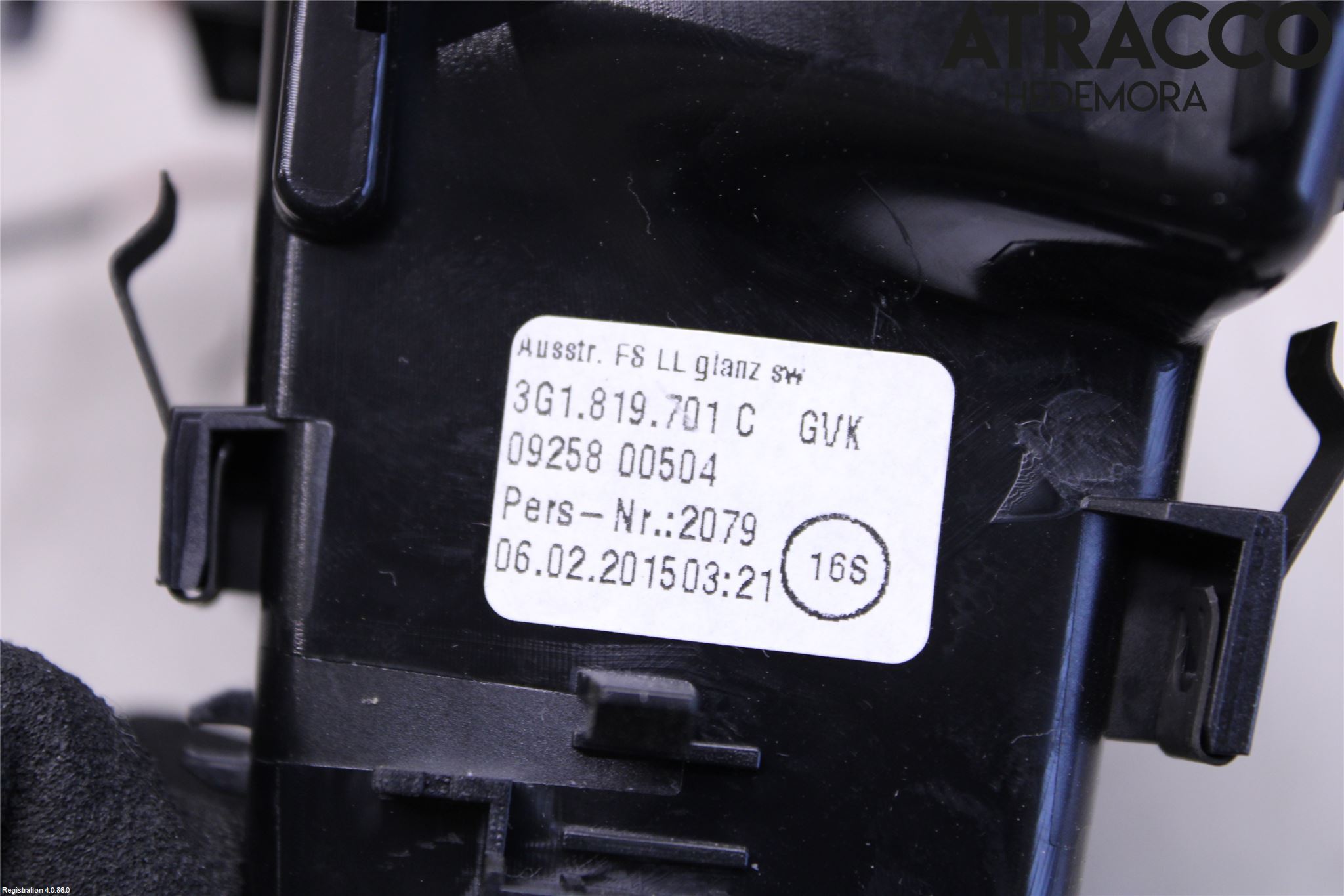 Volkswagen VW PASSAT 15-19 Defrosterkanal-Munstycke