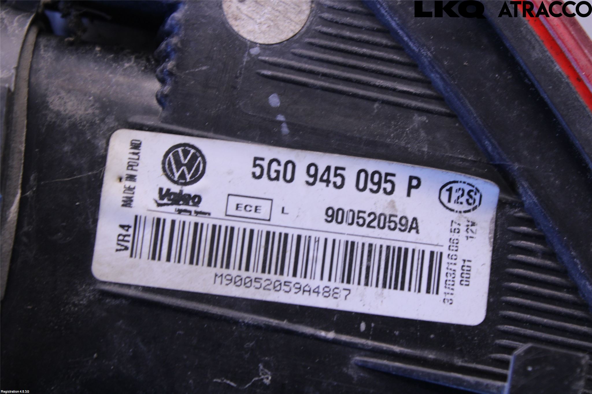 Volkswagen VW GOLF / E-GOLF VII 13-20 Bakljus Höger