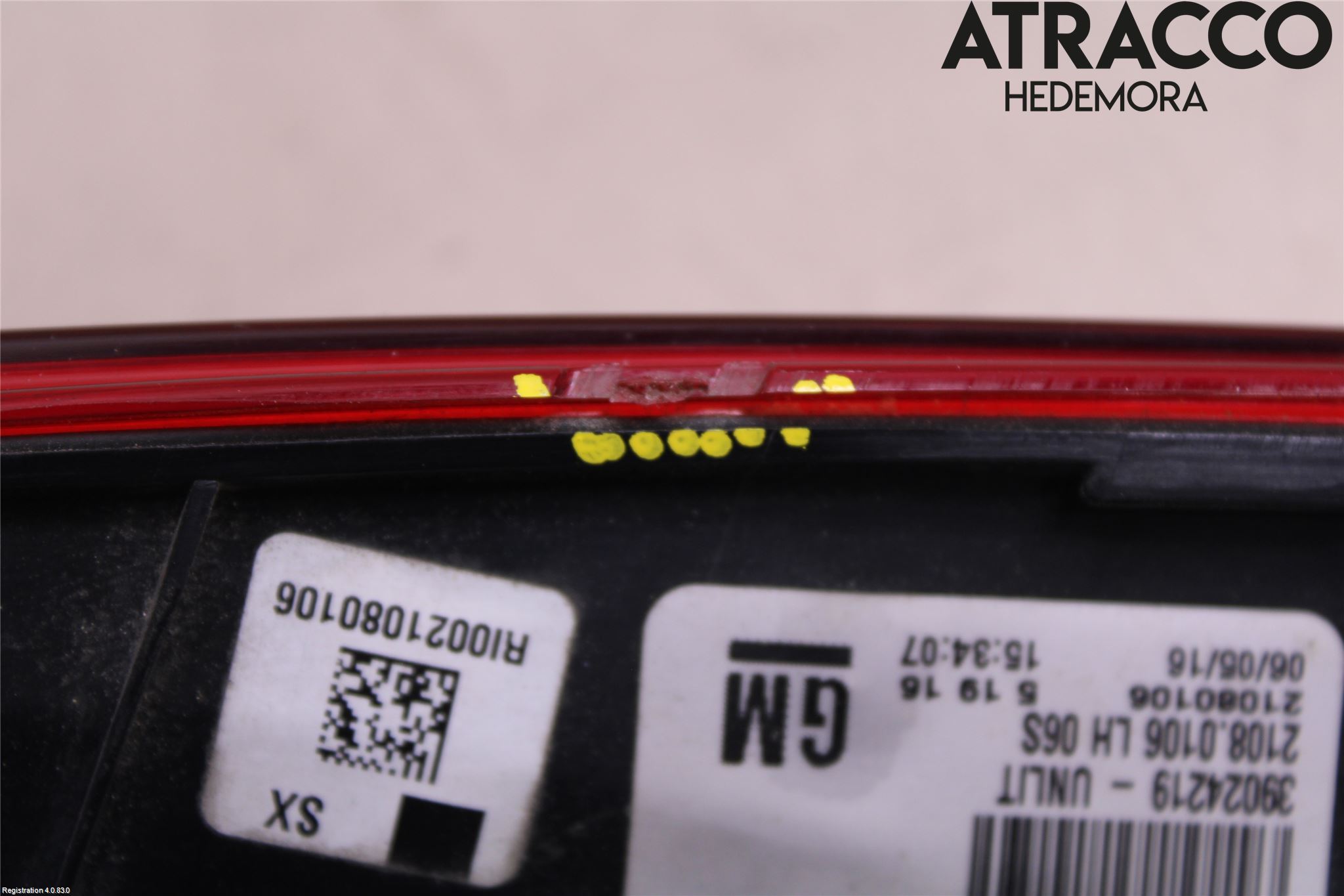 Opel INSIGNIA 09-16 Dimljus/Reflex Bak