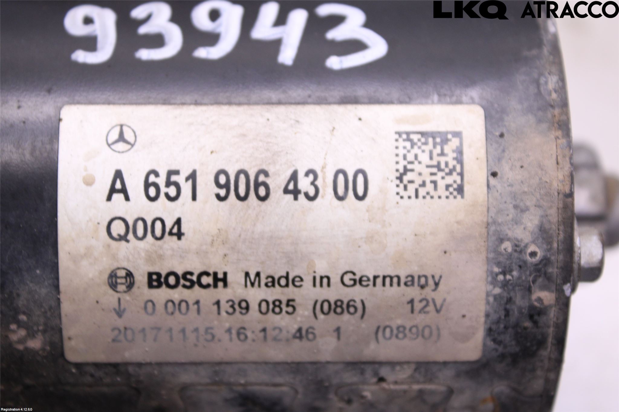 Mercedes-Benz MB VITO/V-KLASS (W640,W447,W448) 14- Startmotor Diesel