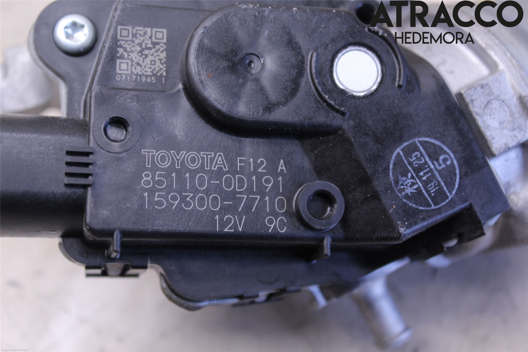Toyota YARIS XP130 15-20 Torkarmotor Vindruta