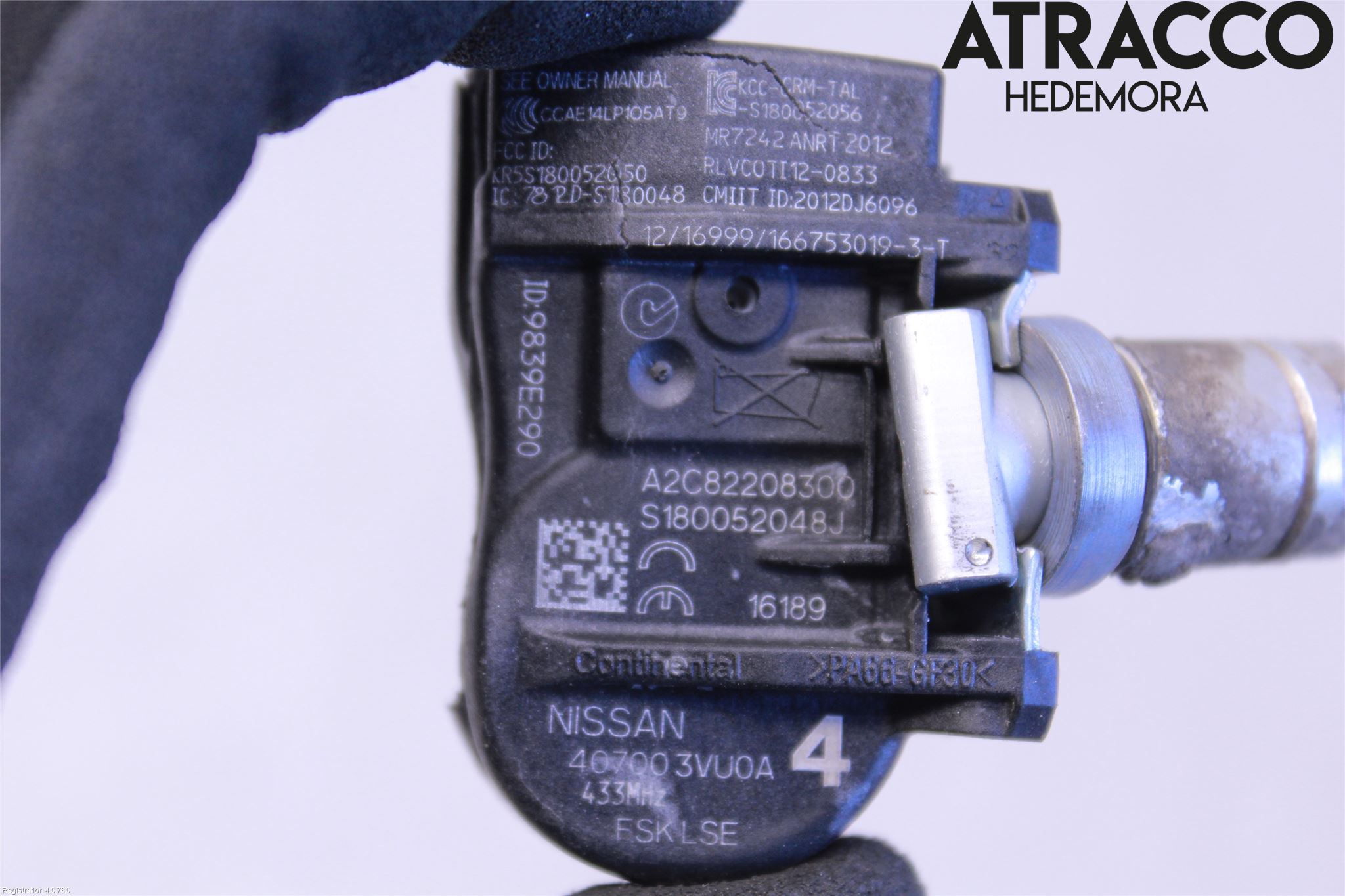 Nissan QASHQAI 14-17 Givare Däcktryck