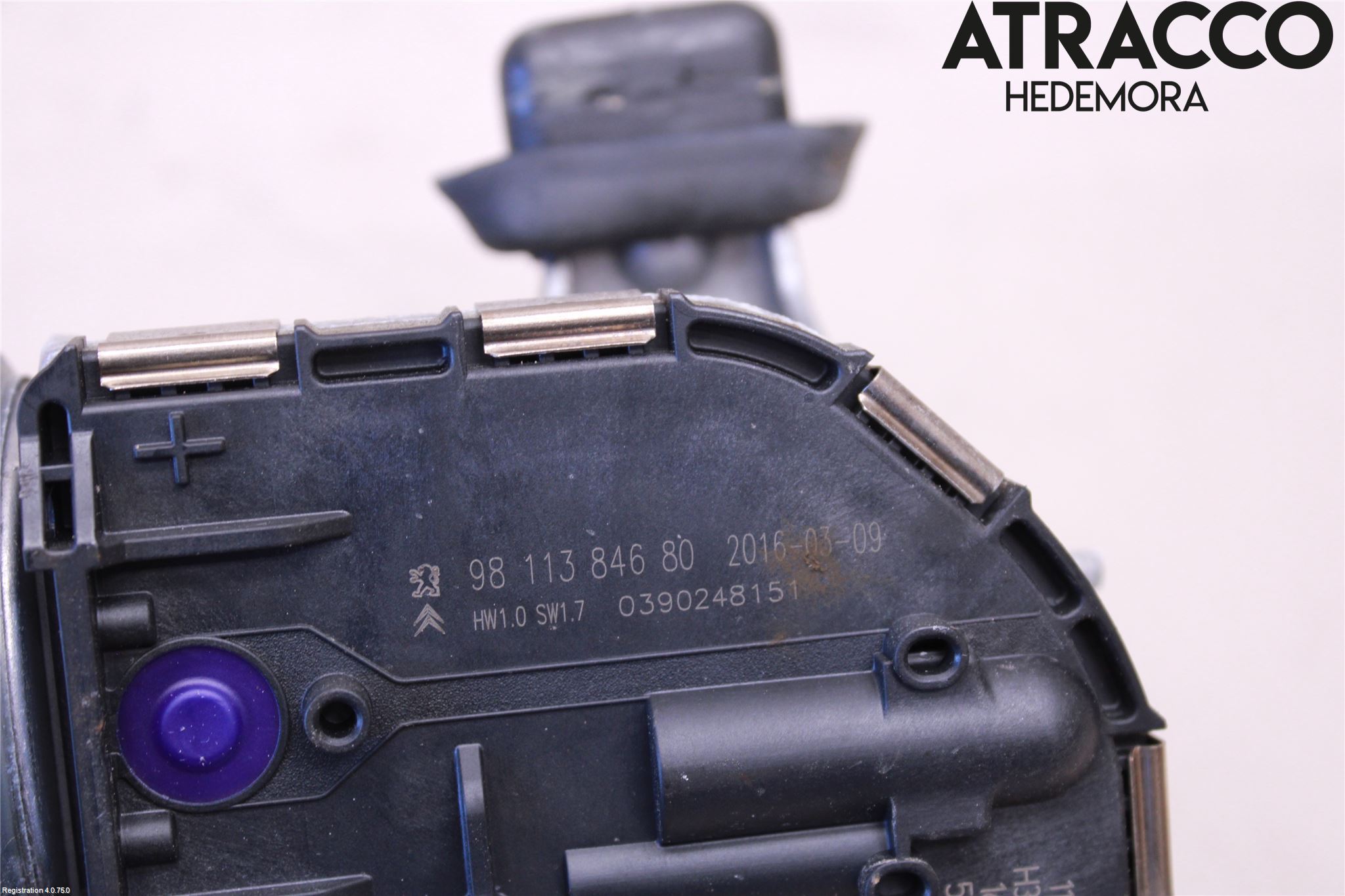 Citroen C4 GRAND PICASSO 14-18 Torkarmotor Vindruta