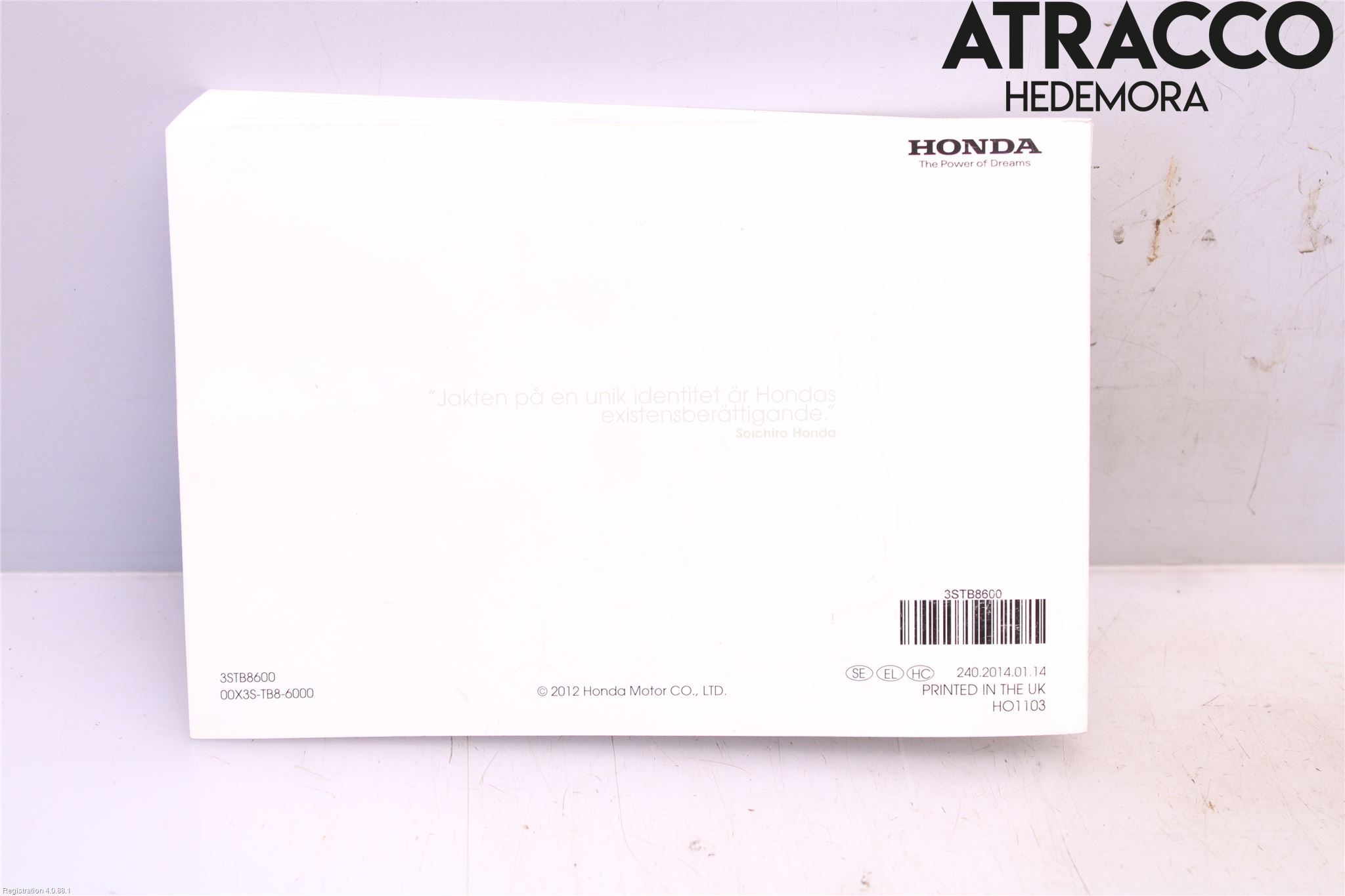 Honda CIVIC 12-16 Instruktionsbok