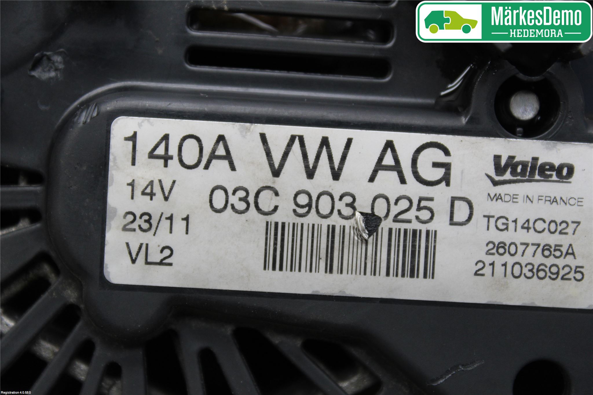 Volkswagen VW POLO 10-17 Generator