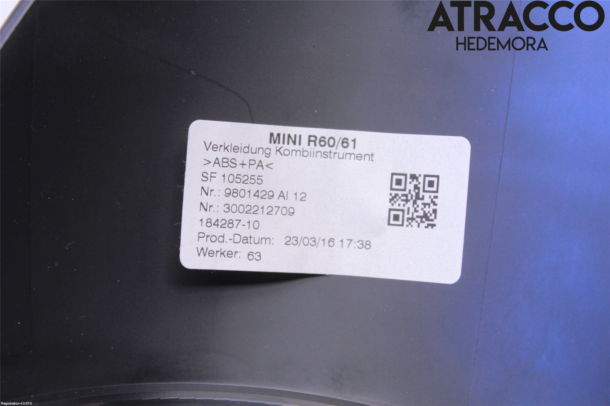 Mini COUNTRYMAN R60 11-16 Instrumentsarg