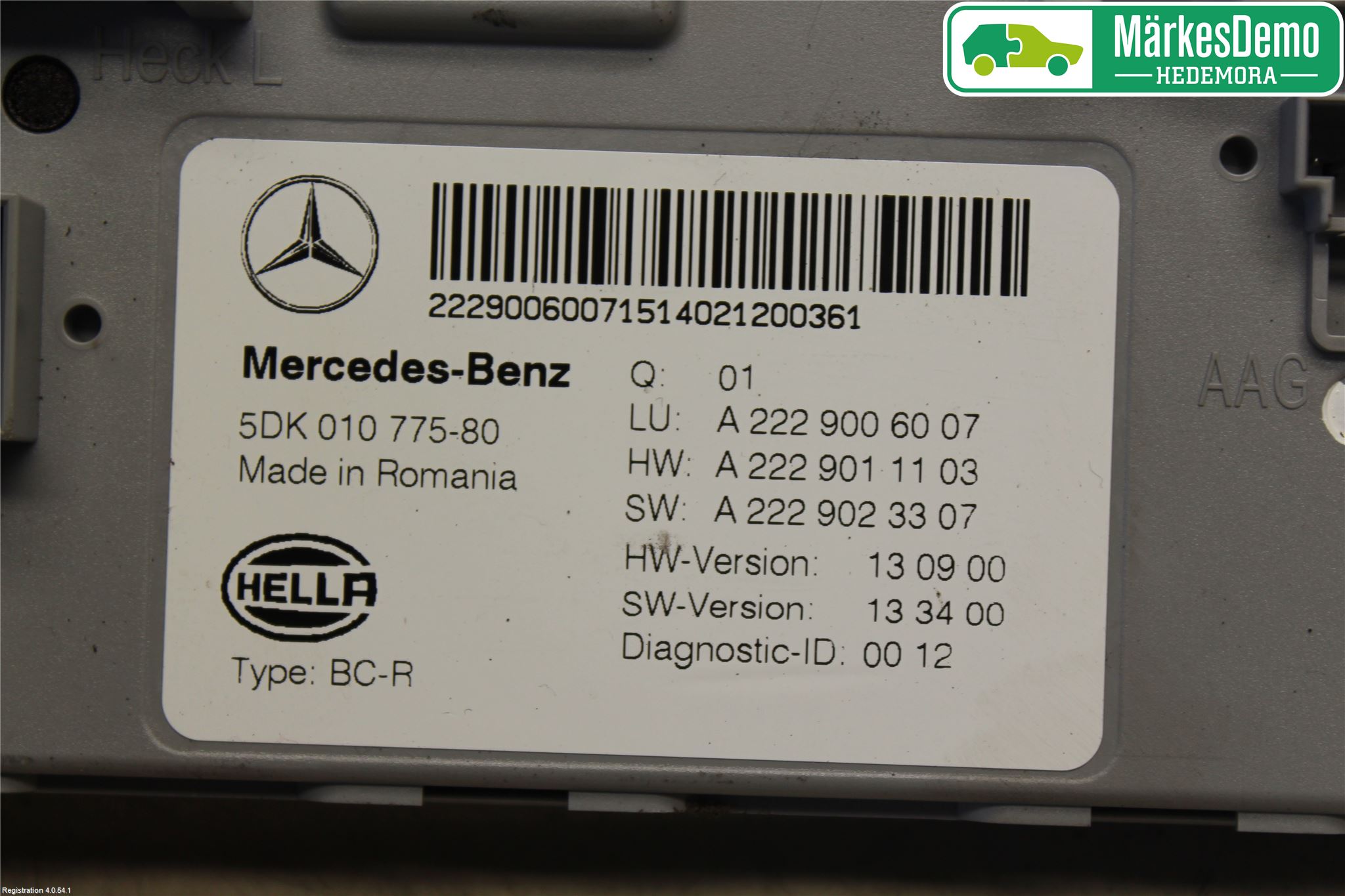 Mercedes-Benz MB C-KLASS (W205) 14-21 Styrenhet Övrigt