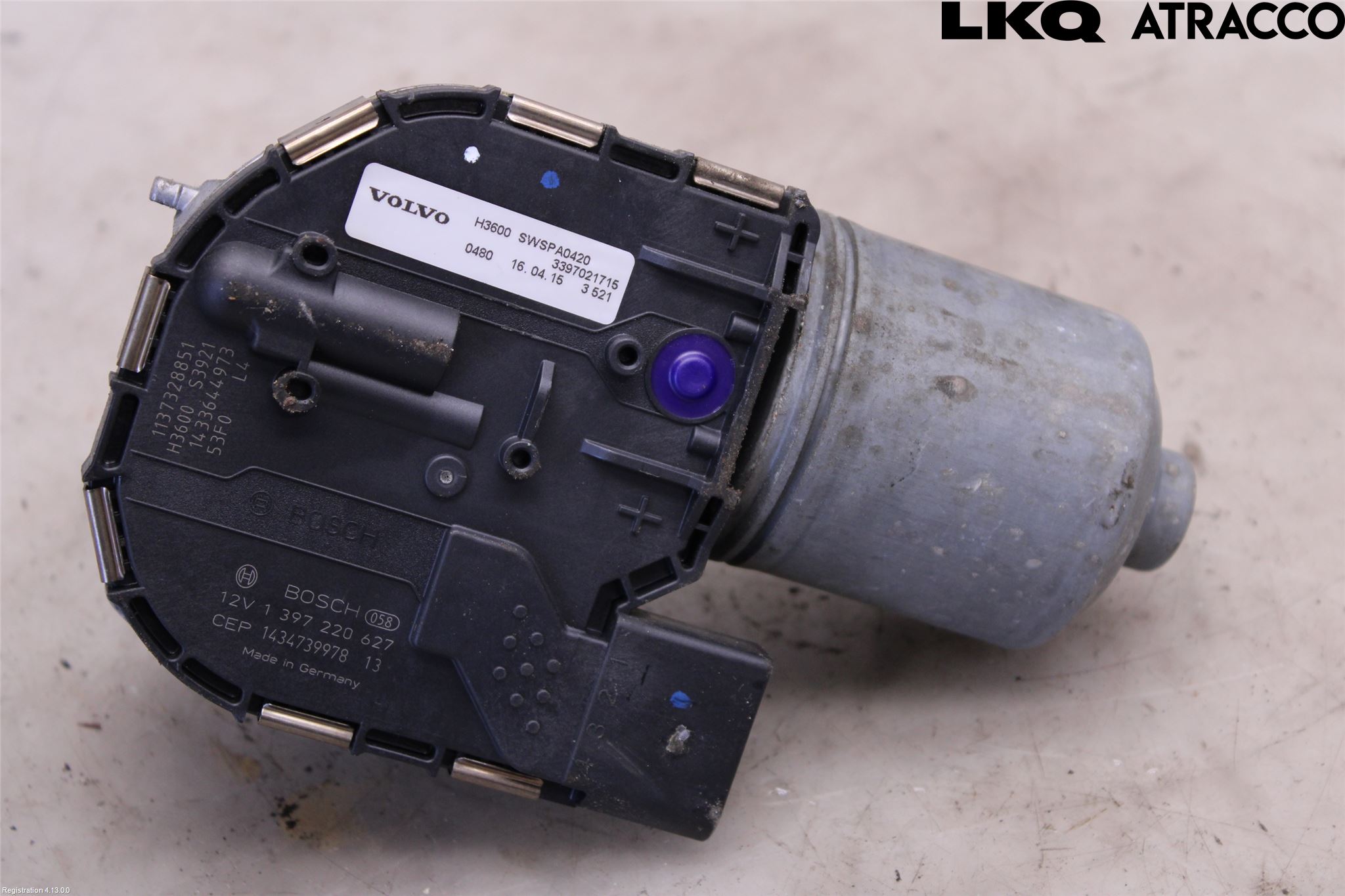 Volvo XC90/RECHARGE 16- Torkarmotor Vindruta