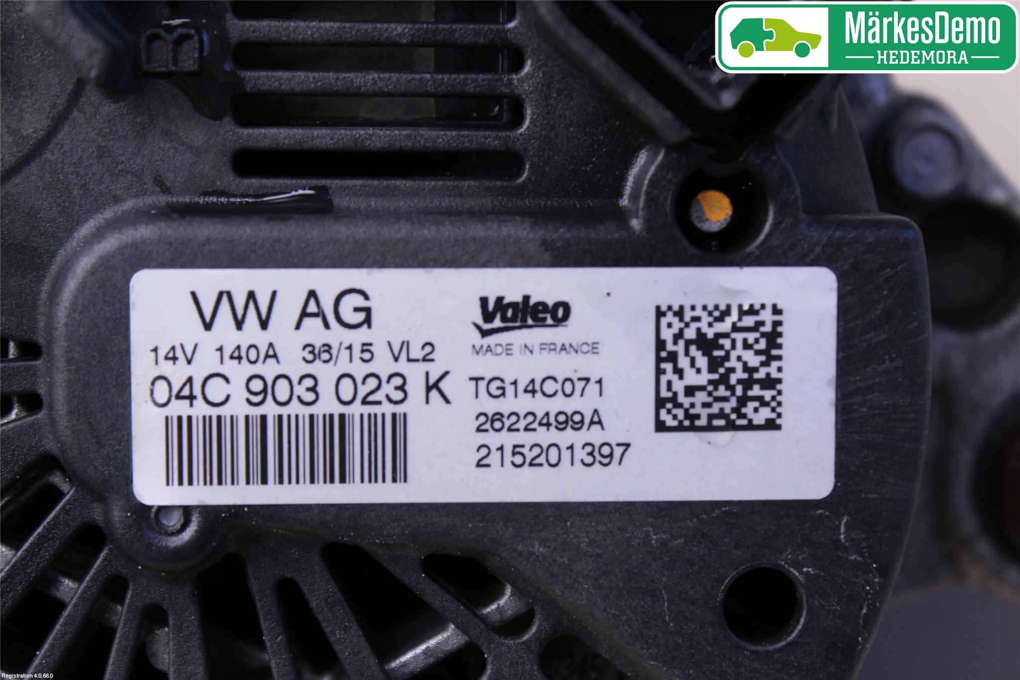Volkswagen VW GOLF / E-GOLF VII 13-20 Generator