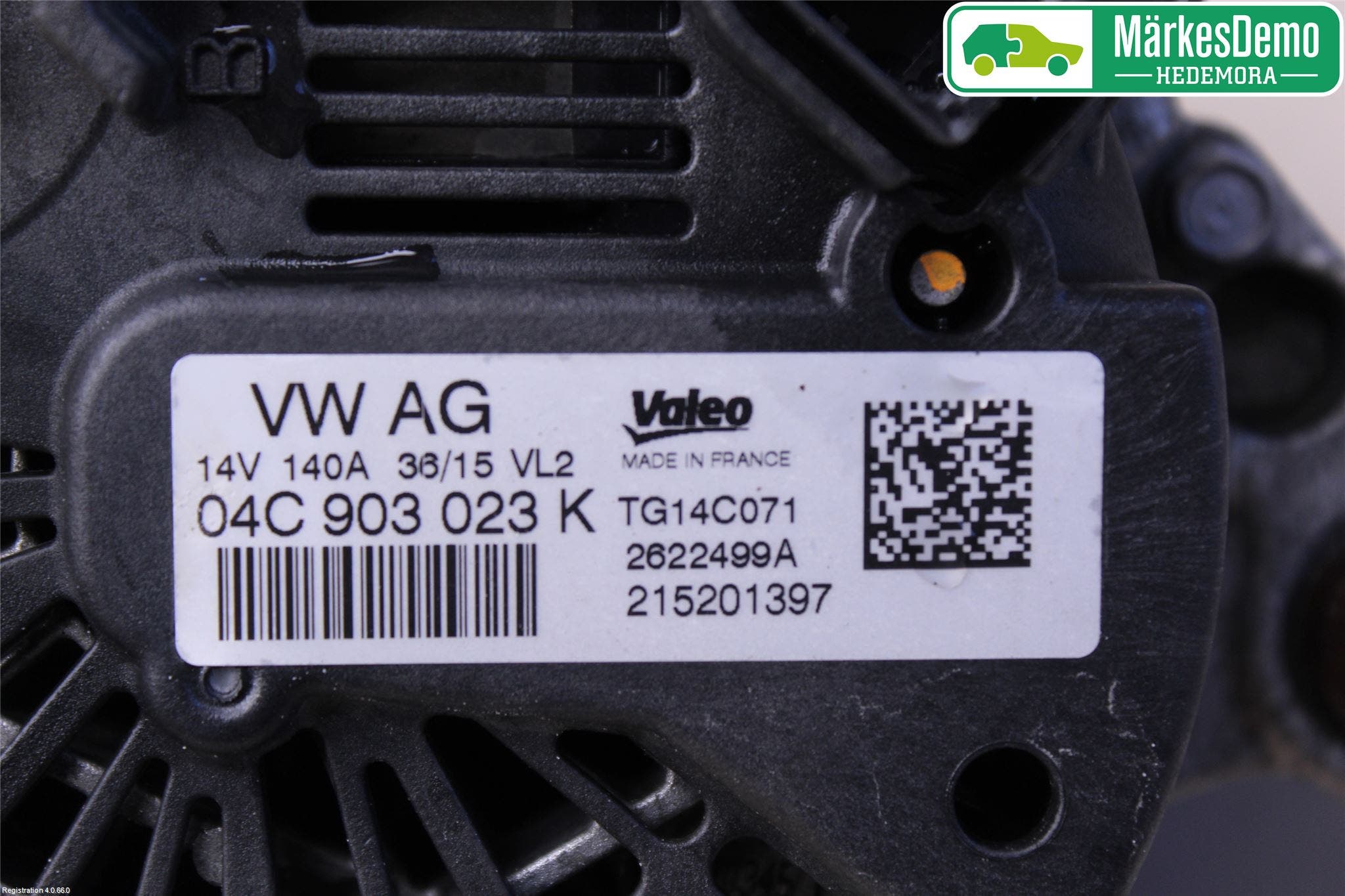 Volkswagen VW GOLF / E-GOLF VII 13-20 Generator