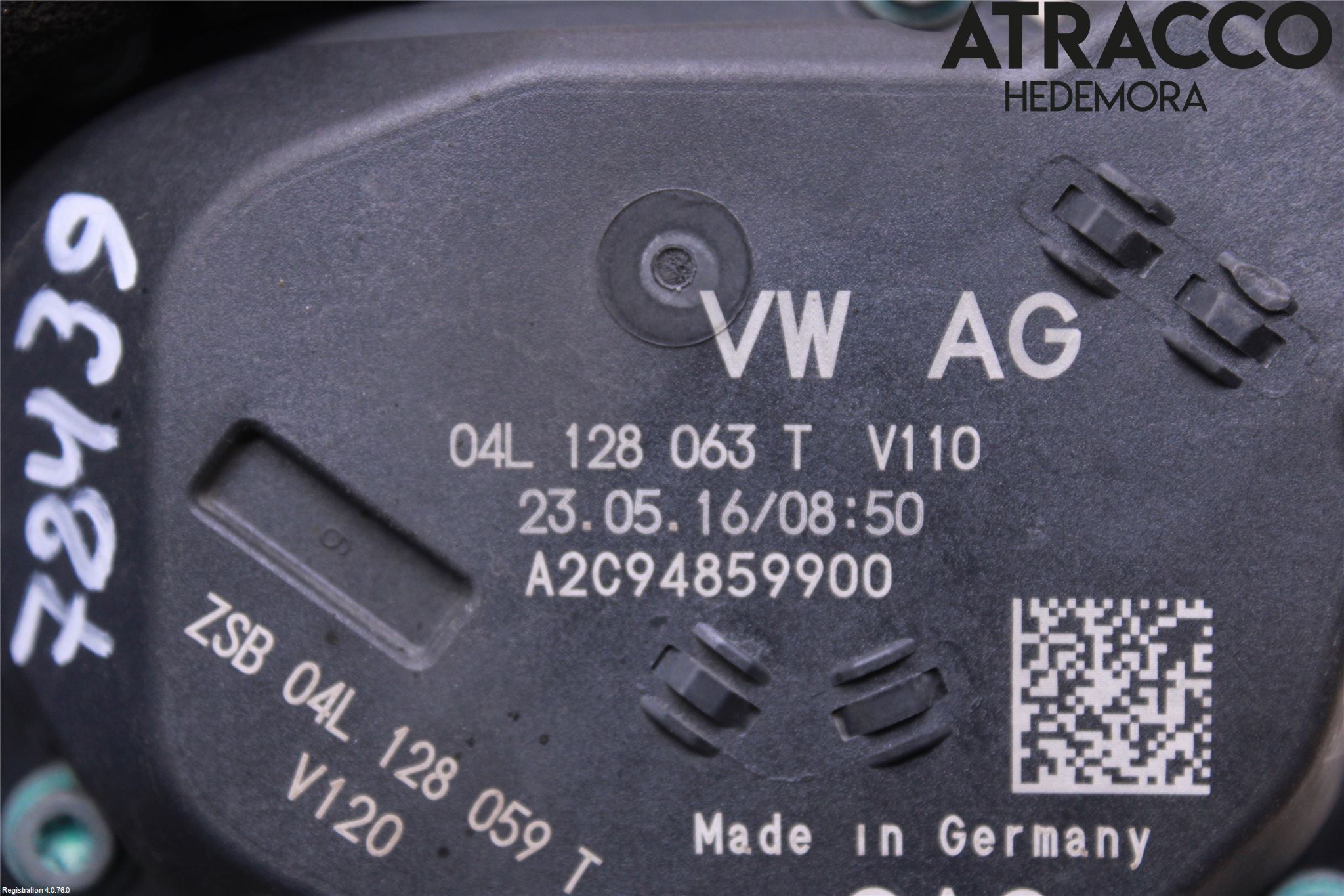 Audi A4/S4 B9 16-19 Injspjällhus