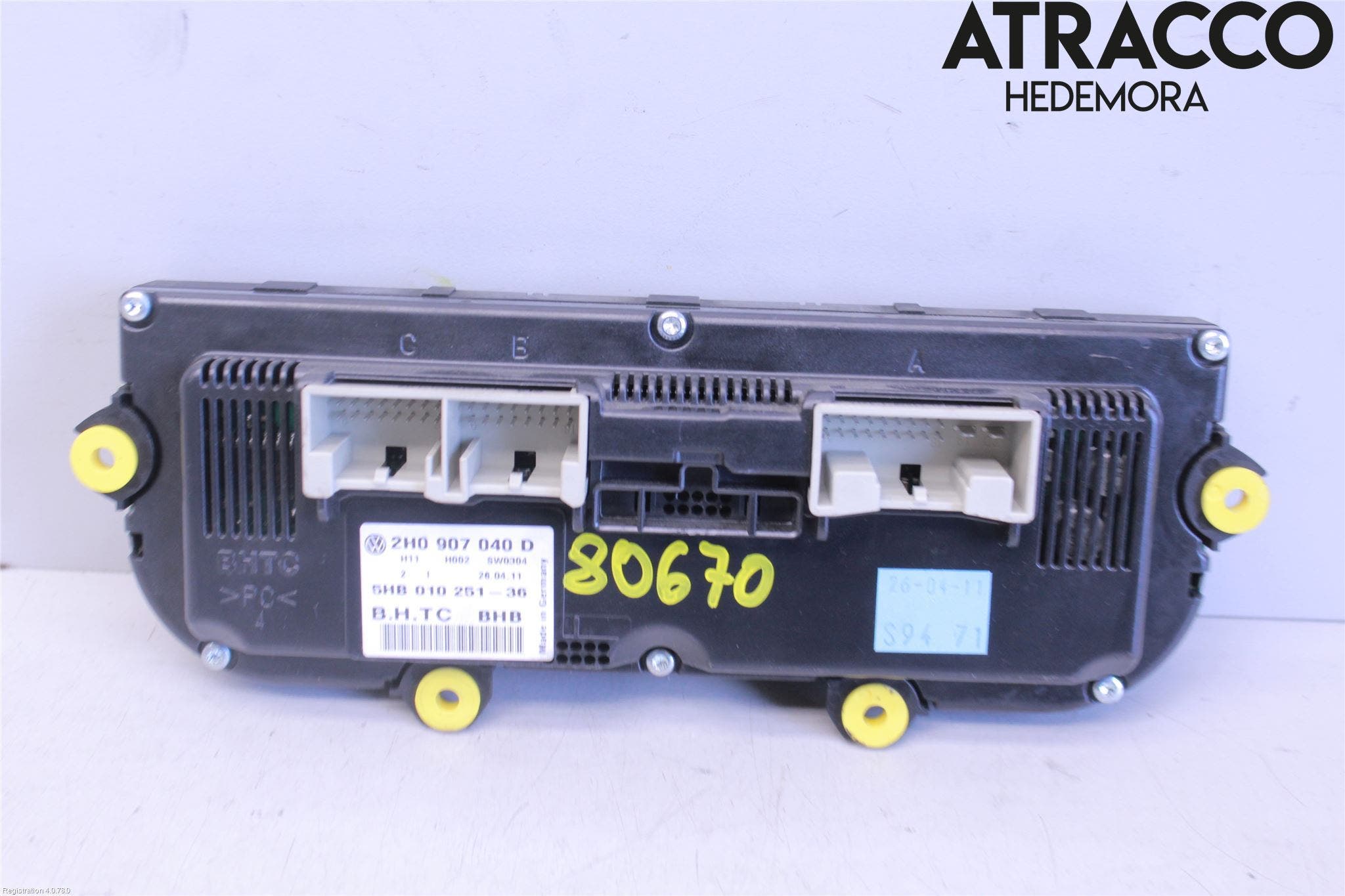 Volkswagen VW AMAROK 2H 10-22 Ac Styrenhet Ac Manöveren