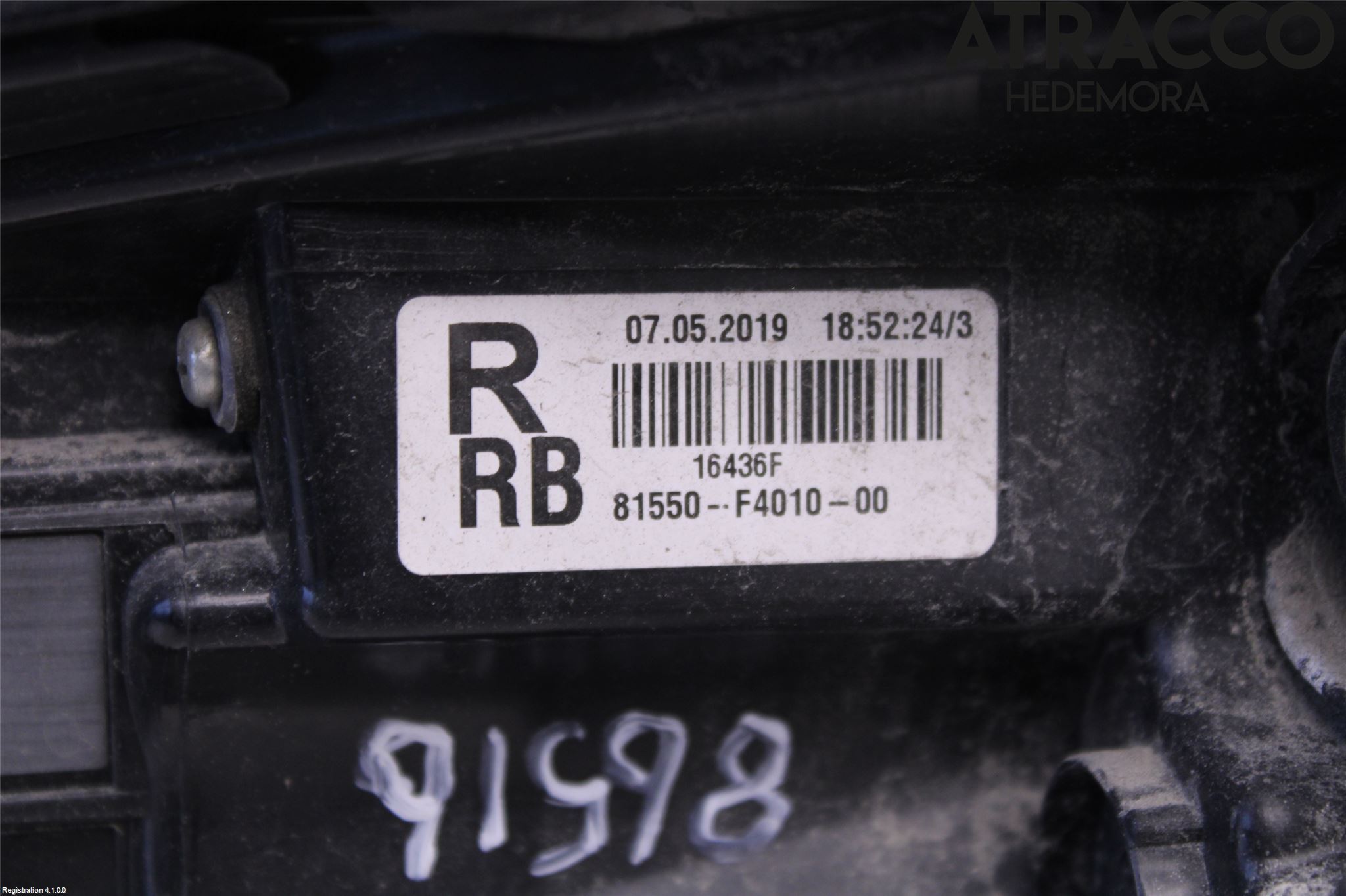 Toyota C-HR 16-23 Bakljus Höger