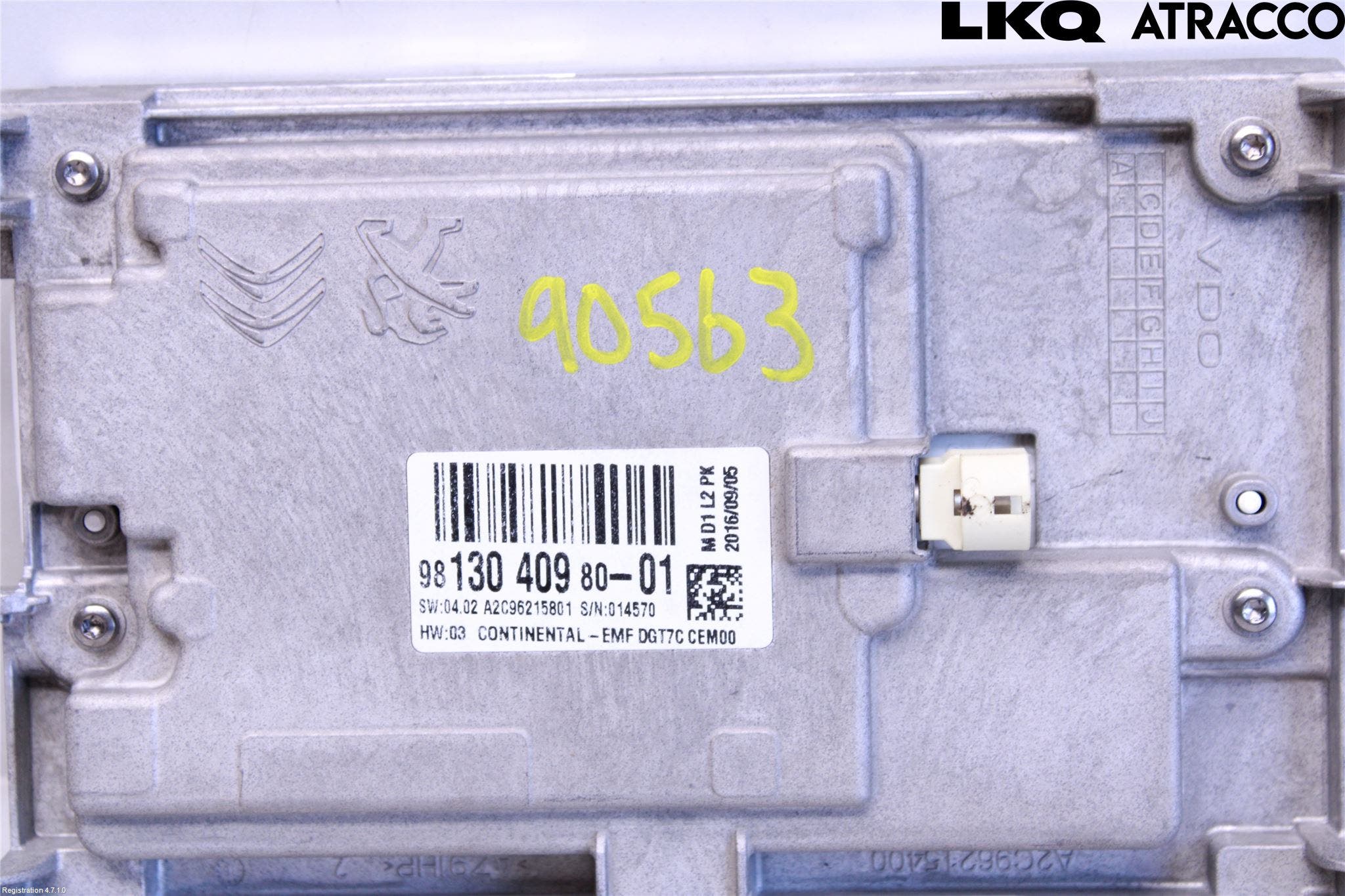 Citroen C4 GRAND PICASSO 14-18 Cd Radio - Multimediapanel