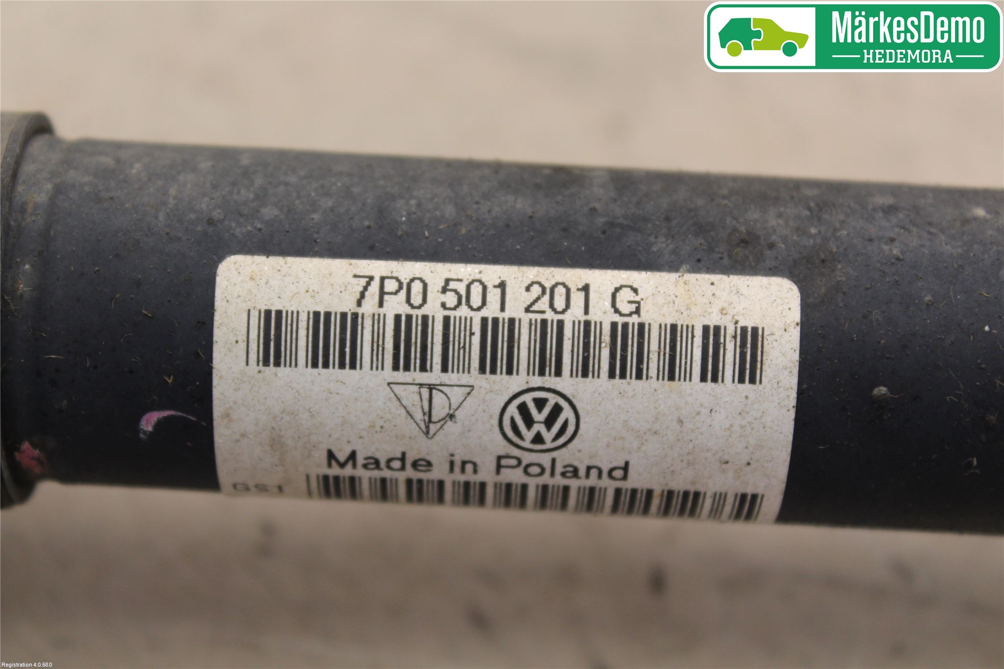 Volkswagen VW TOUAREG 7P 11-18 Drivaxel Bak Höger