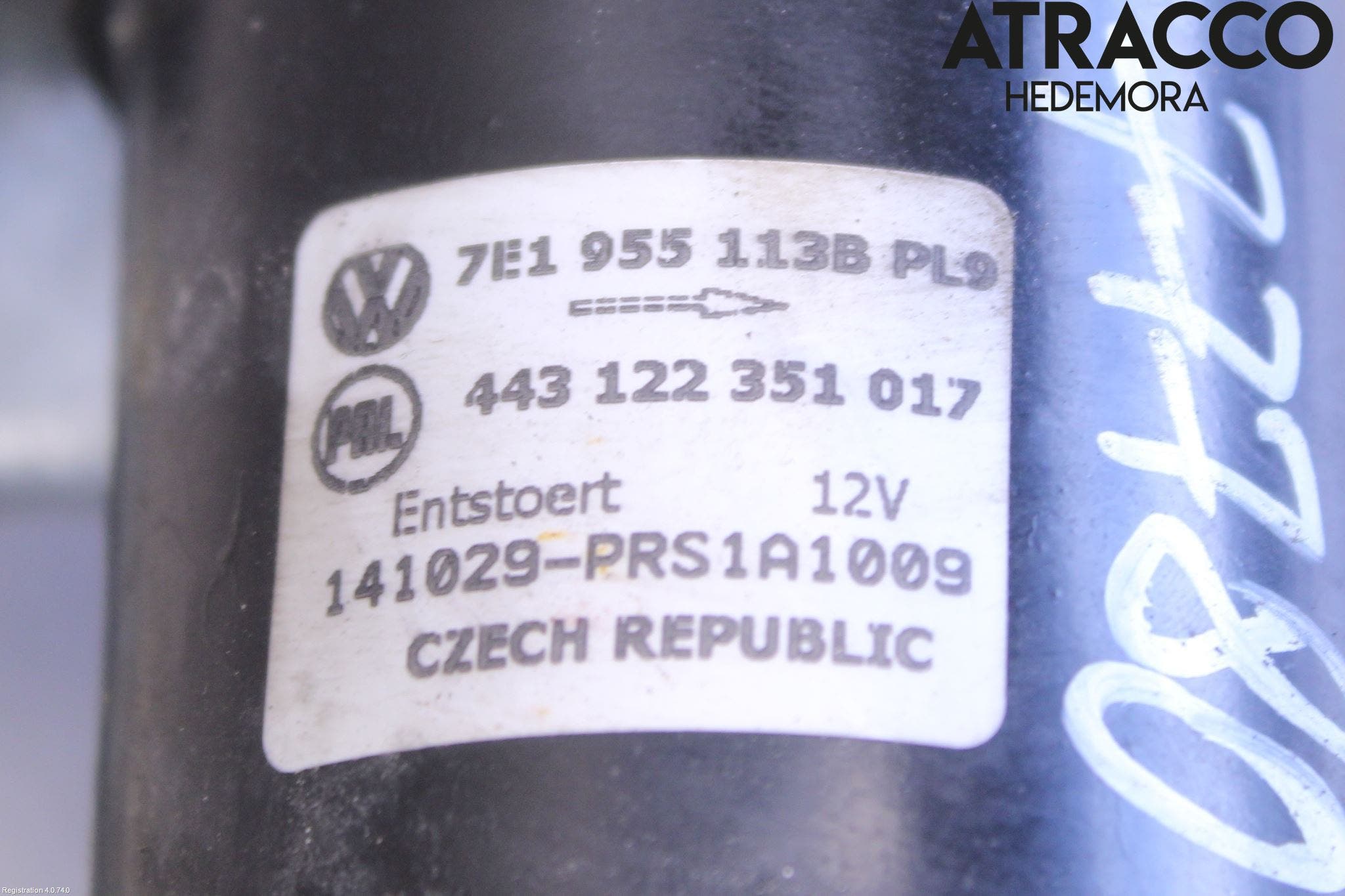 Volkswagen VW TRANSP/CARAVELLE (T5) 04-15 Torkarmotor Vindruta