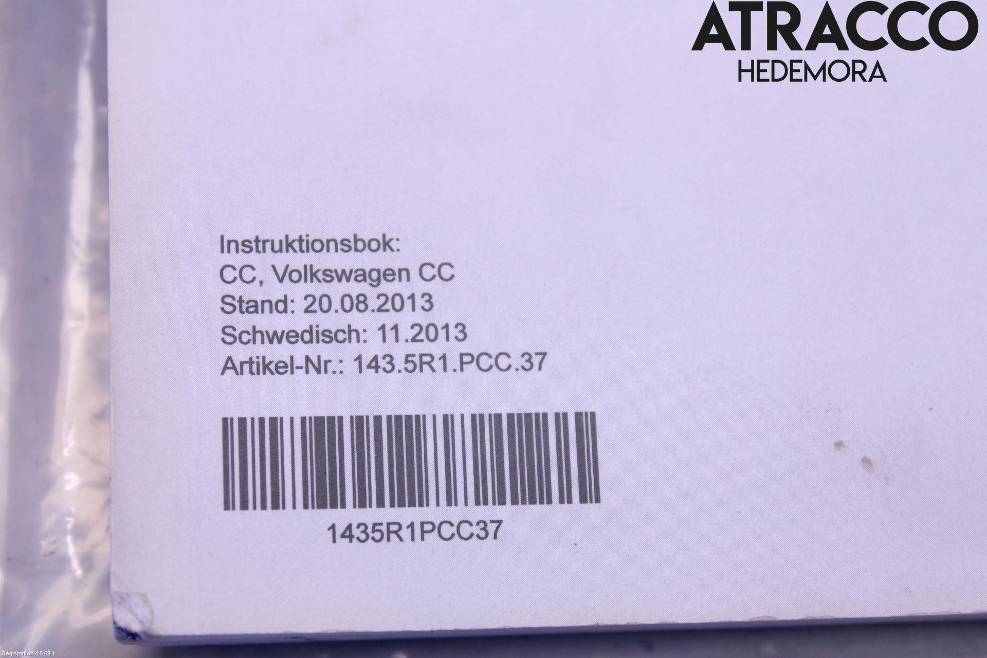Volkswagen VW PASSAT CC 08-16 Instruktionsbok