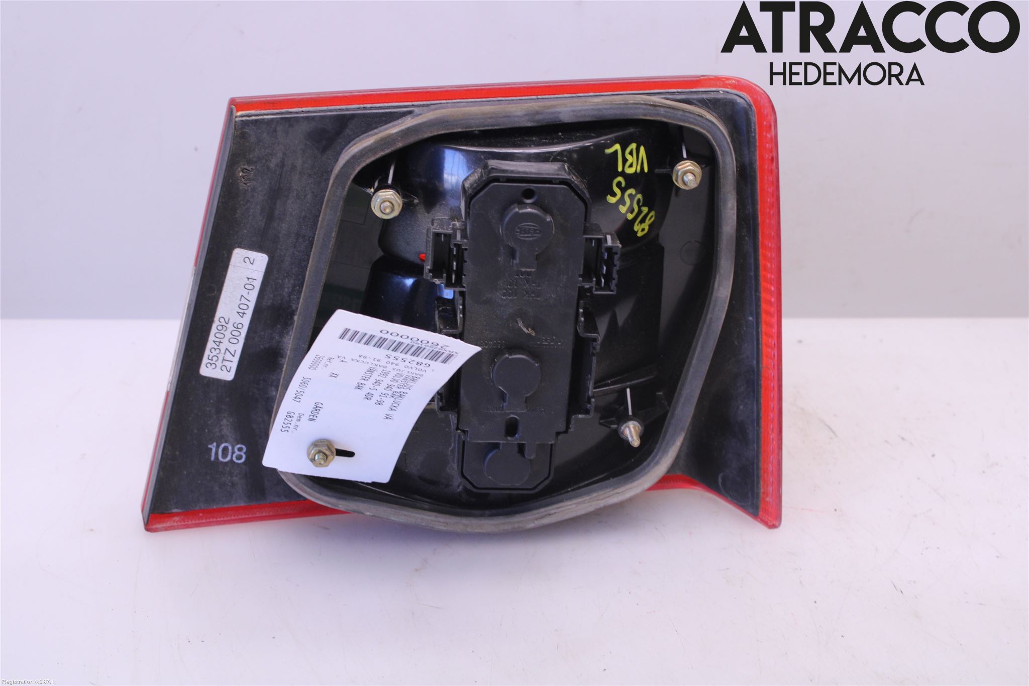 Volvo 940 91-98 Bakljus Lucka Vä