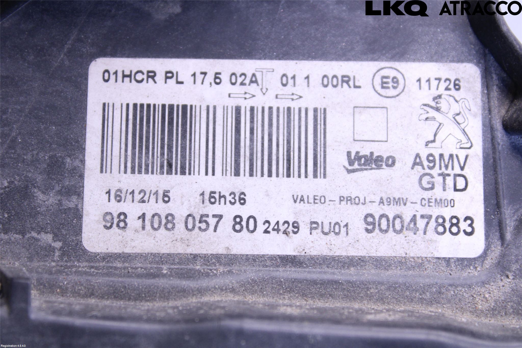 Peugeot PEUGOT 208 16-19 Strålkastare Vänster